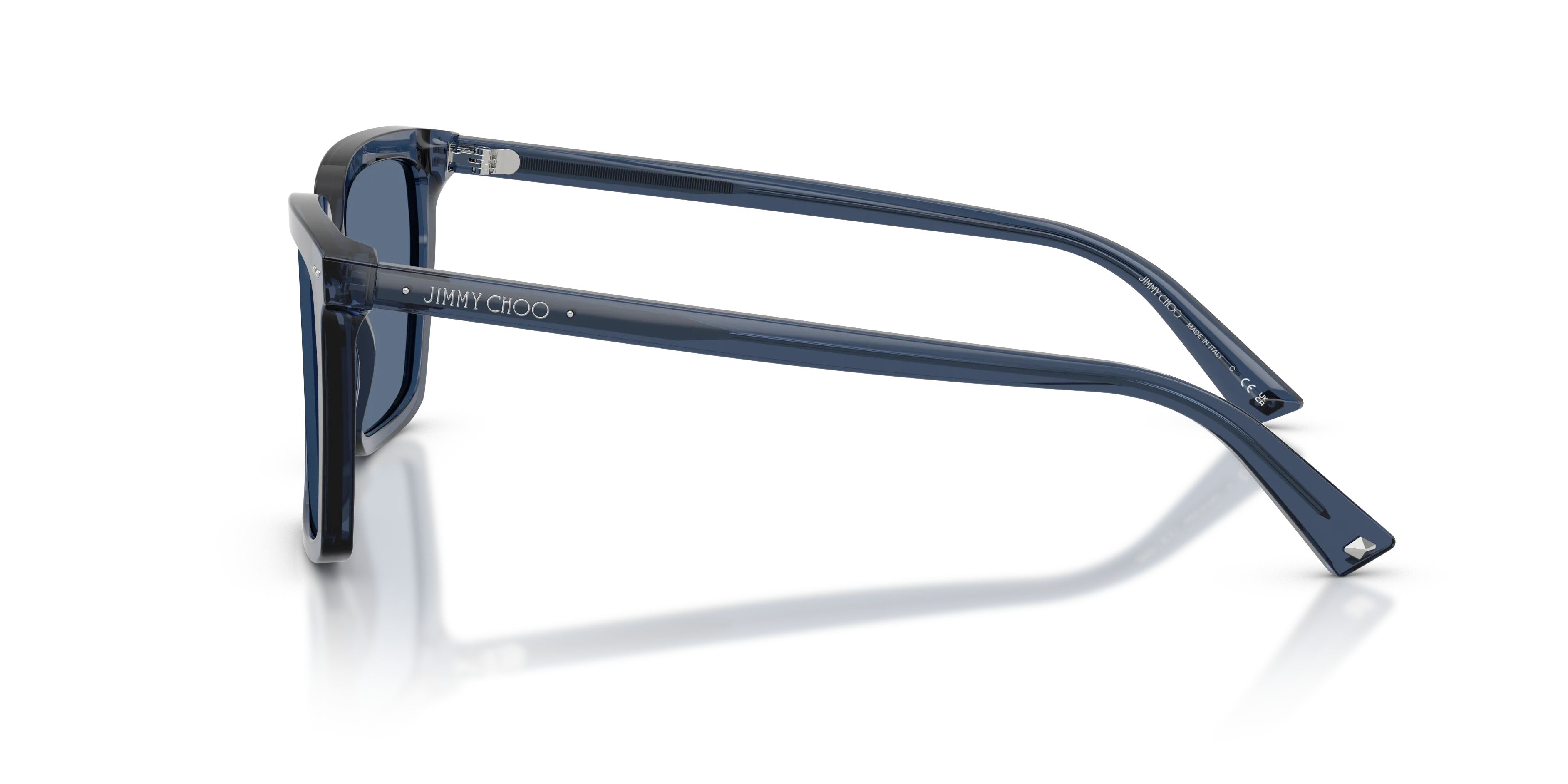 Jimmy Choo JC5051 503580 Occhiali da sole Acetato Blu Blu Squadrata Normale - immagine 4