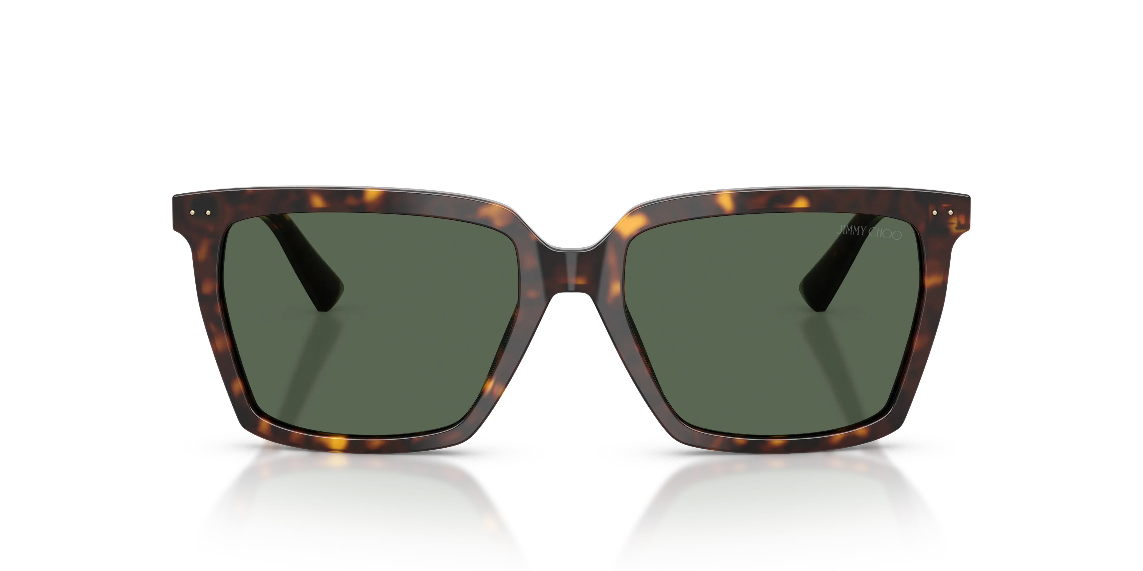 Jimmy Choo JC5051 500271 Occhiali da sole Acetato Tartaruga Verde Squadrata Normale - immagine 3