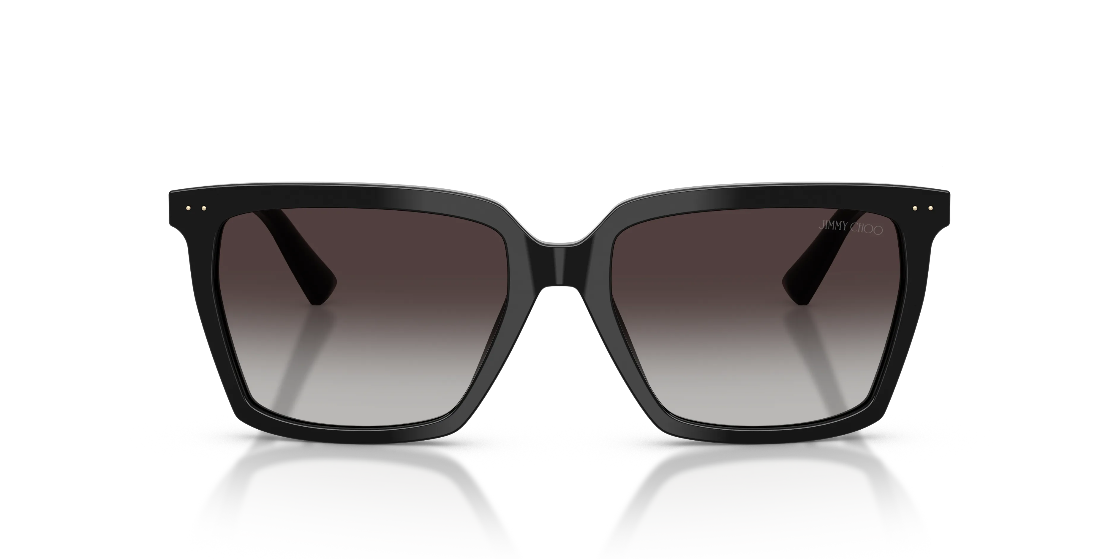 Jimmy Choo JC5051 50008G Occhiali da sole Acetato Nero Squadrata Normale Sfumato - immagine 3