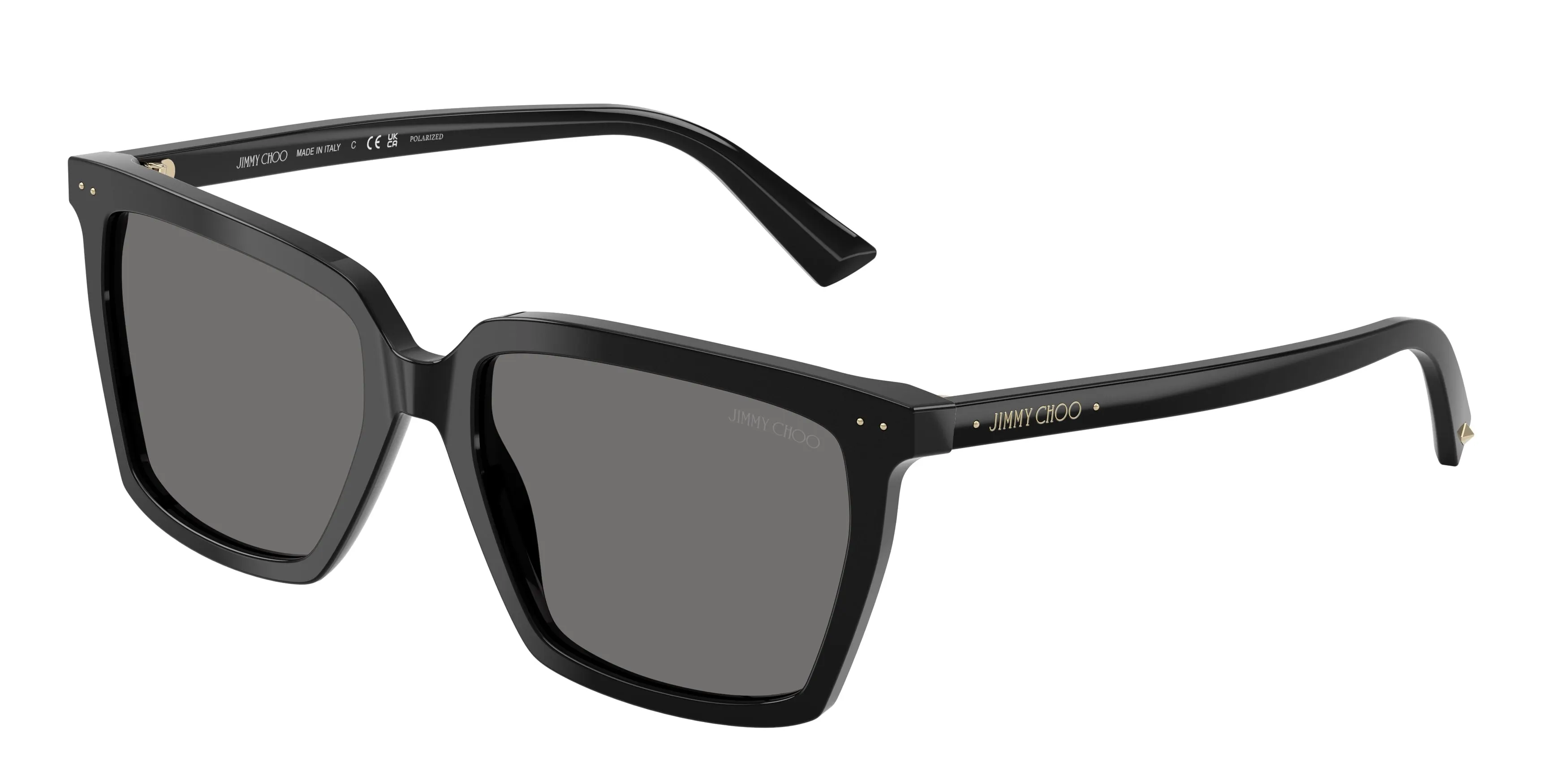 Jimmy Choo JC5051 500081 Occhiali da sole Acetato Nero Squadrata Polarizzata - immagine 1