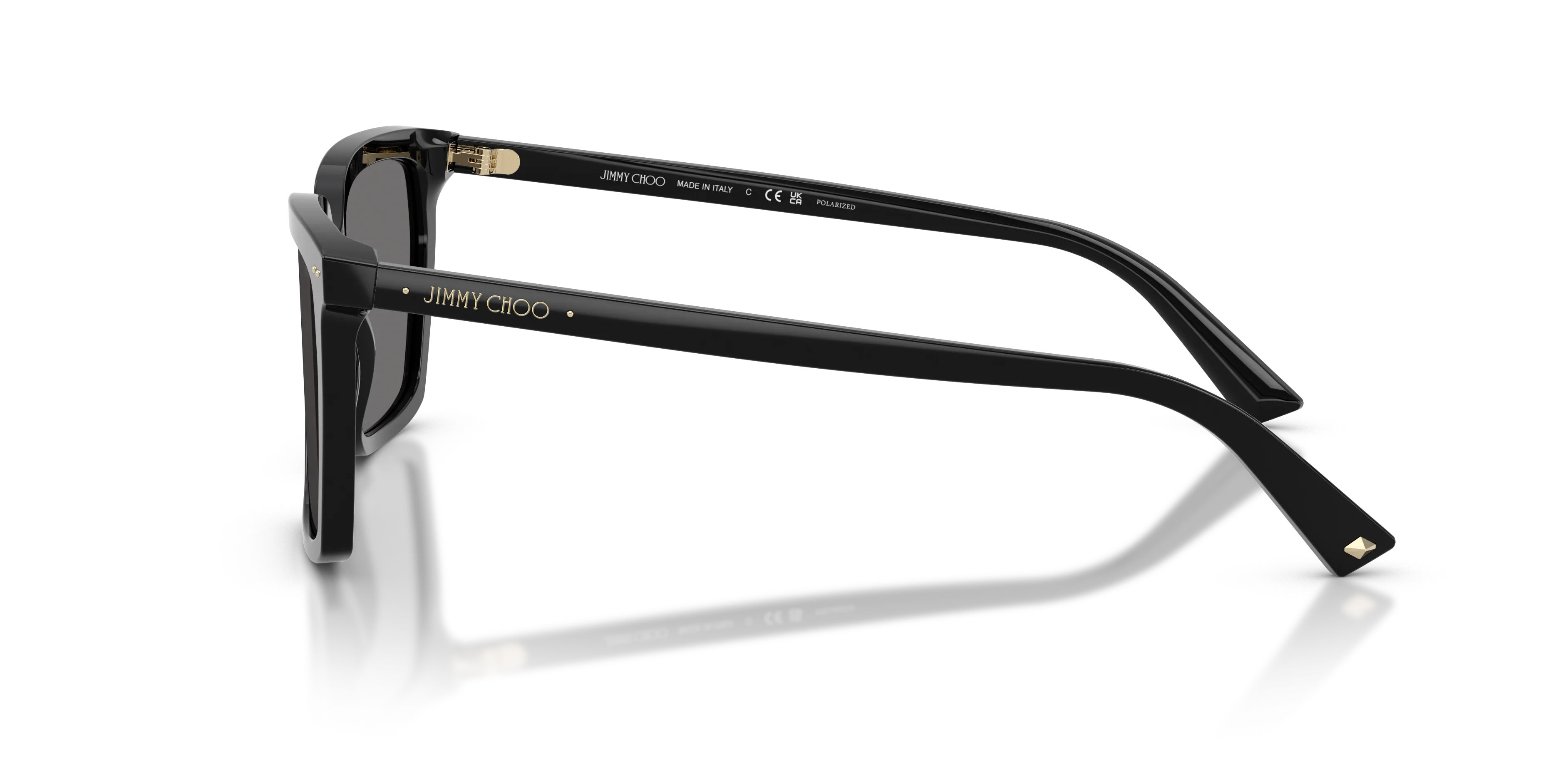 Jimmy Choo JC5051 500081 Occhiali da sole Acetato Nero Squadrata Polarizzata - immagine 4