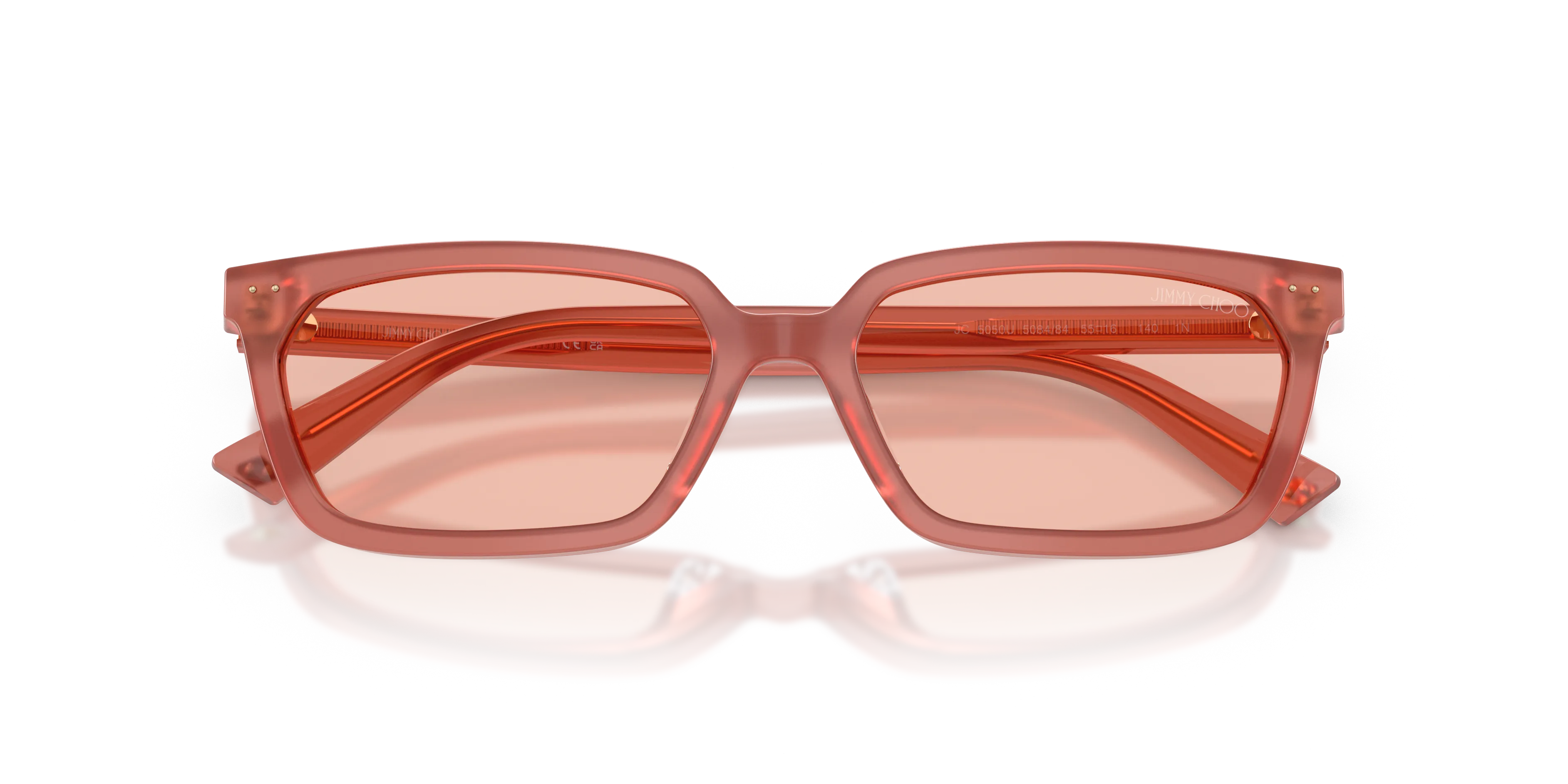 Jimmy Choo JC5050U 508484 Occhiali da sole Acetato Rosa Rosa Squadrata Normale - immagine 2