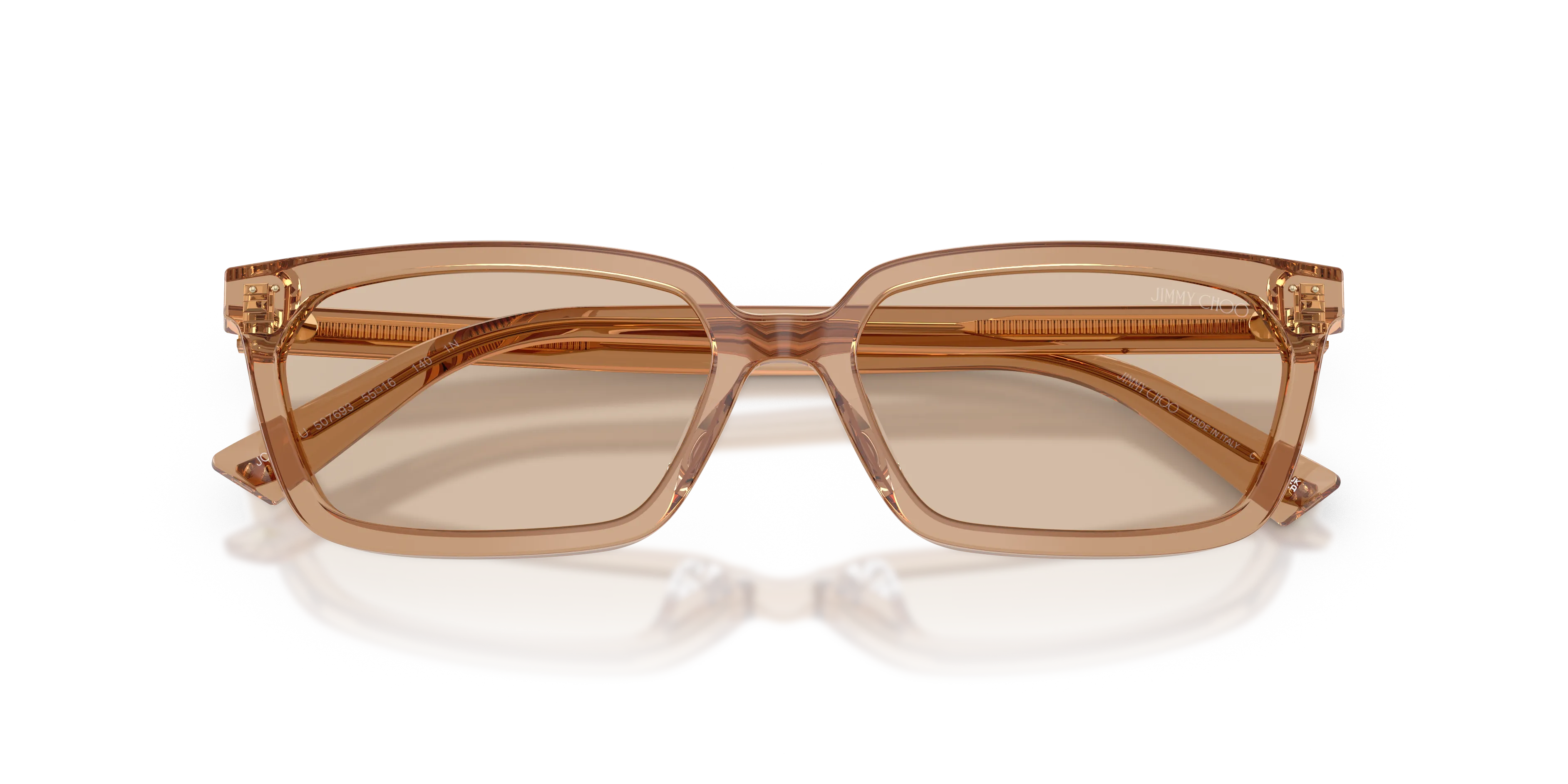 Jimmy Choo JC5050U 507693 Occhiali da sole Acetato Marrone Marrone Squadrata Normale - immagine 2