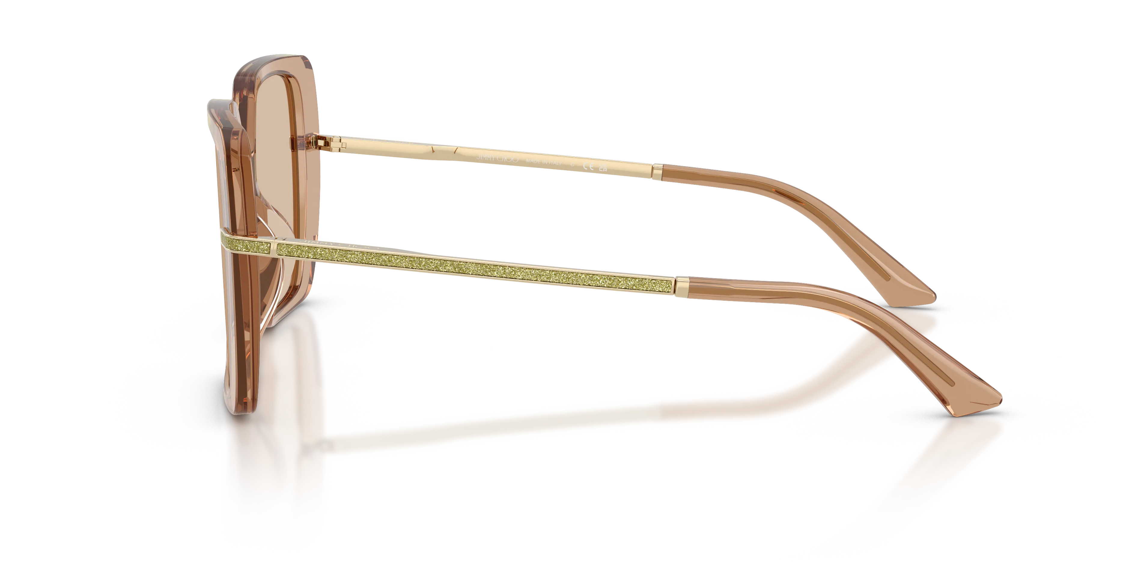 Jimmy Choo JC5048JU 507693 Occhiali da sole Acetato Marrone Marrone Squadrata Normale - immagine 4