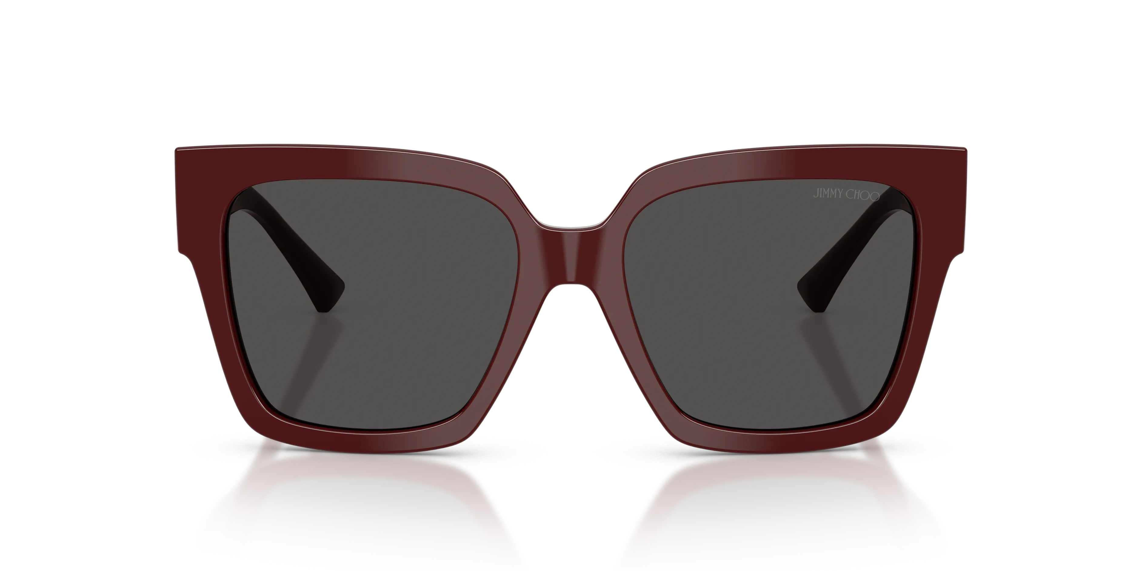 Jimmy Choo JC5047B 505787 Occhiali da sole Acetato Rosso Grigio Squadrata Normale - immagine 3