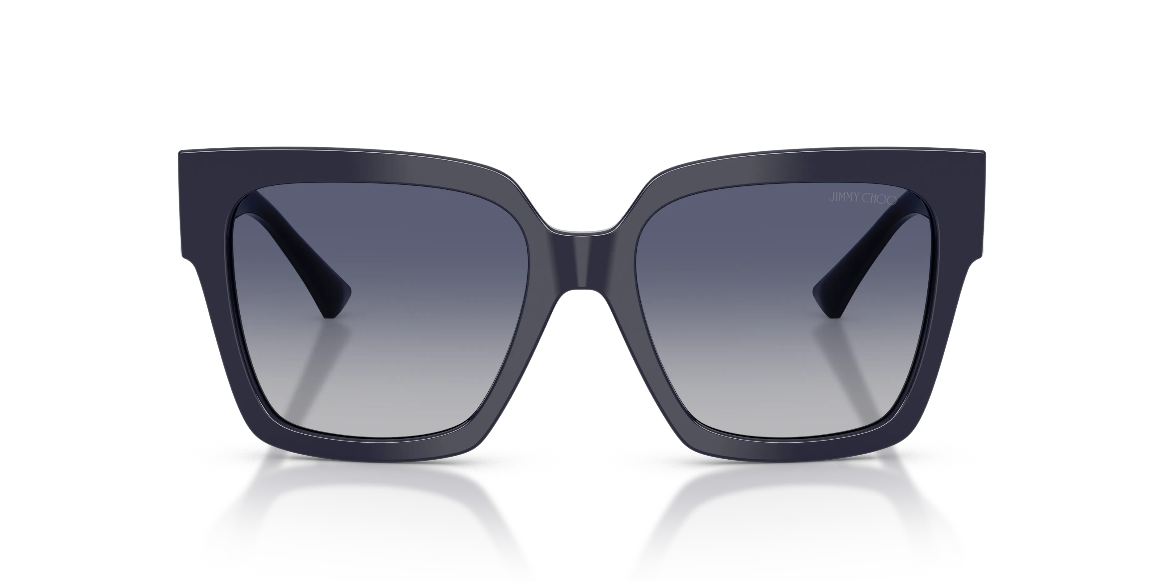 Jimmy Choo JC5047B 50164L Occhiali da sole Acetato Blu Grigio Squadrata Normale Sfumato - immagine 3