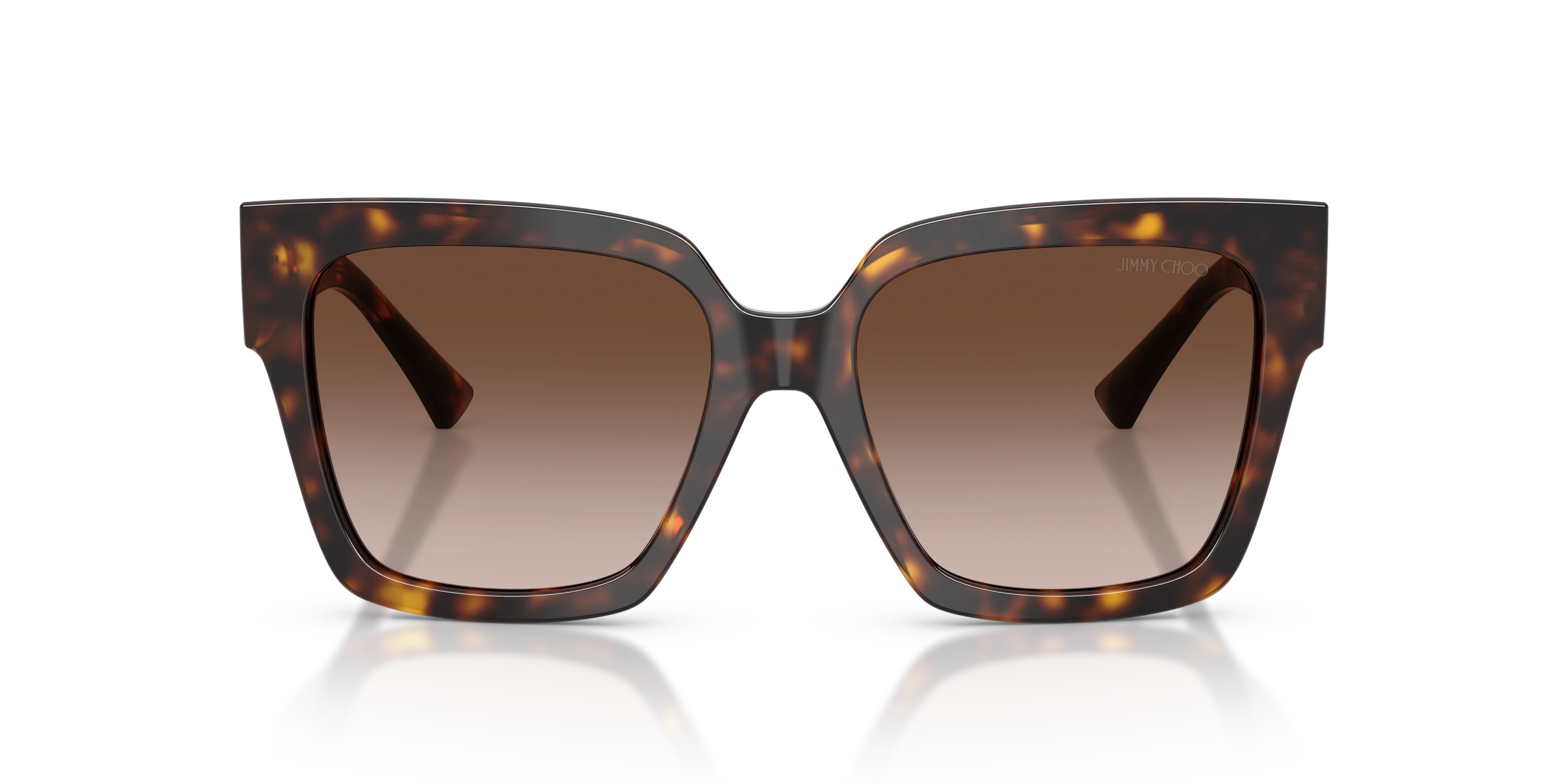 Jimmy Choo JC5047B 500213 Occhiali da sole Acetato Tartaruga Marrone Squadrata Normale Sfumato - immagine 3