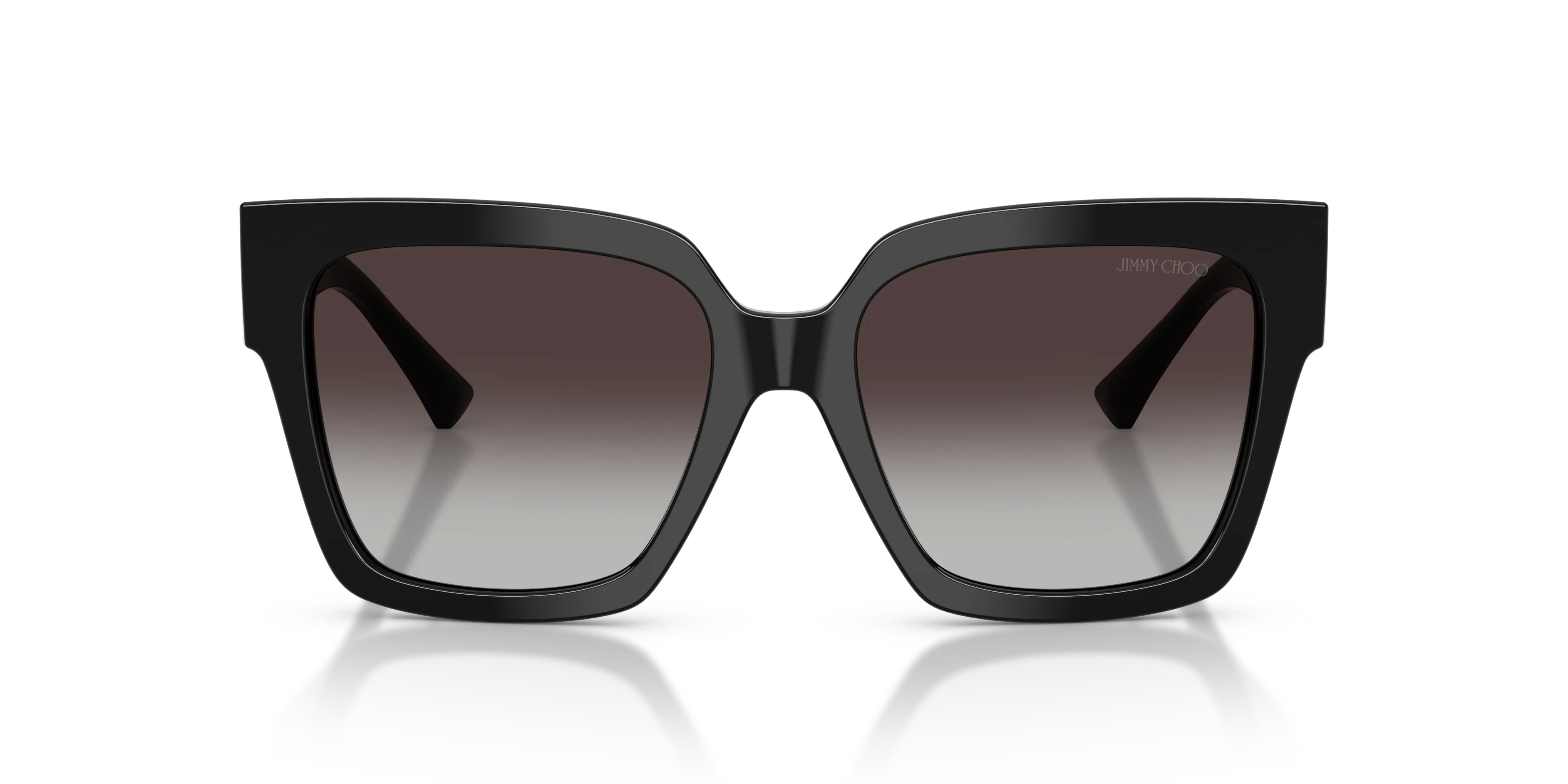 Jimmy Choo JC5047B 50008G Occhiali da sole Acetato Nero Squadrata Normale Sfumato - immagine 3