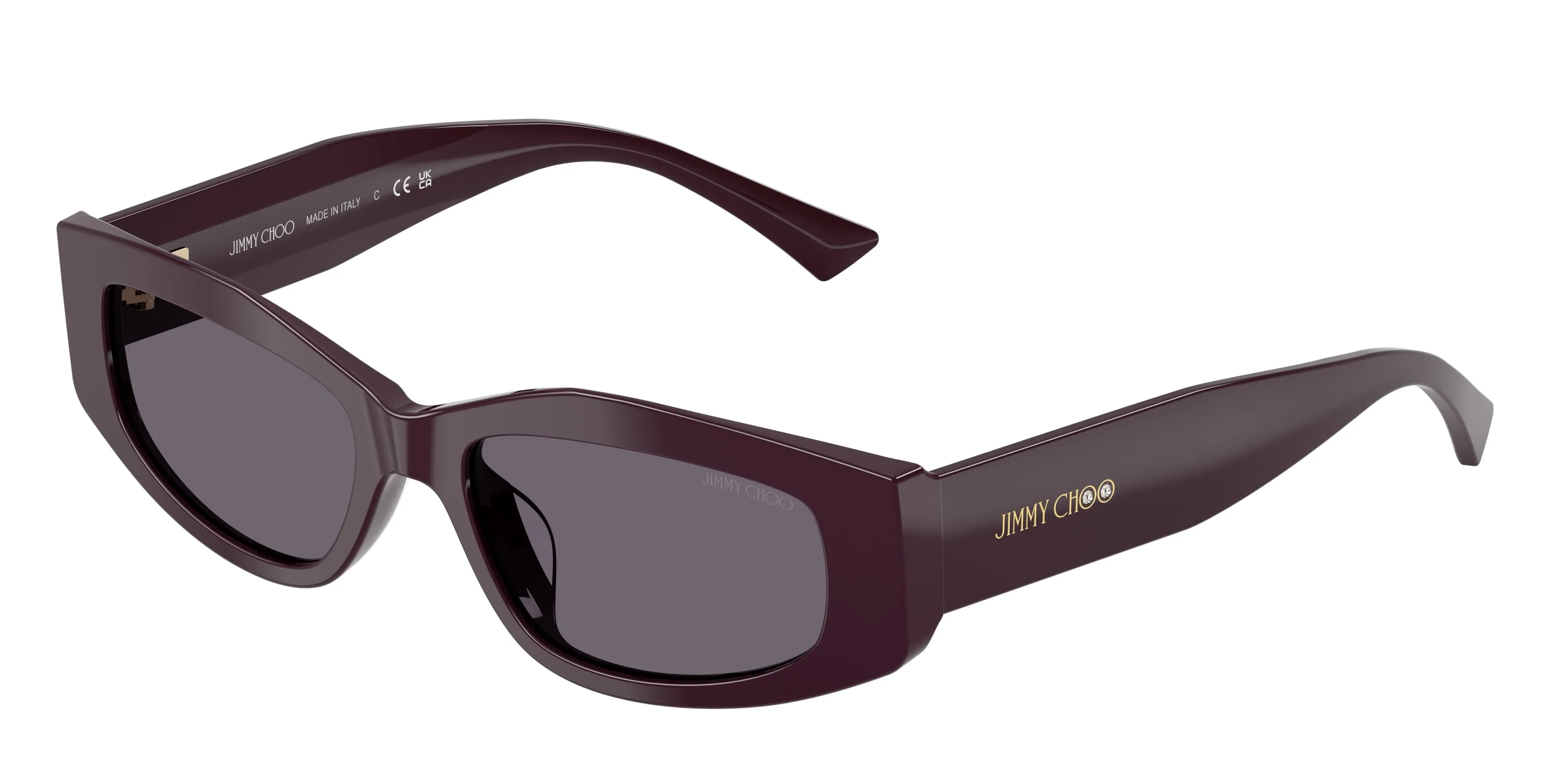 Jimmy Choo JC5046BU 50751A Occhiali da sole Acetato Viola Viola Geometrica Normale - immagine 1