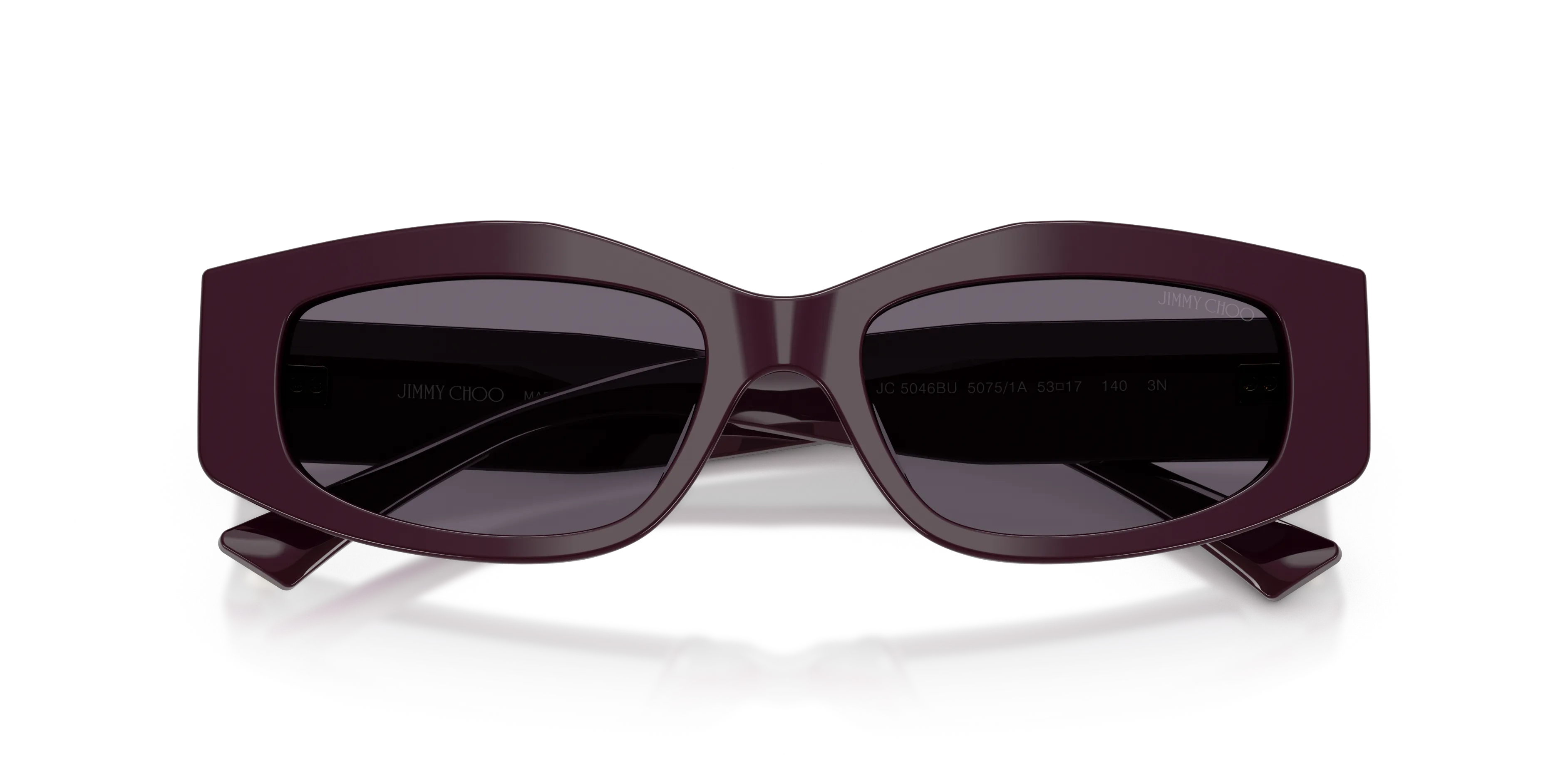 Jimmy Choo JC5046BU 50751A Occhiali da sole Acetato Viola Viola Geometrica Normale - immagine 2