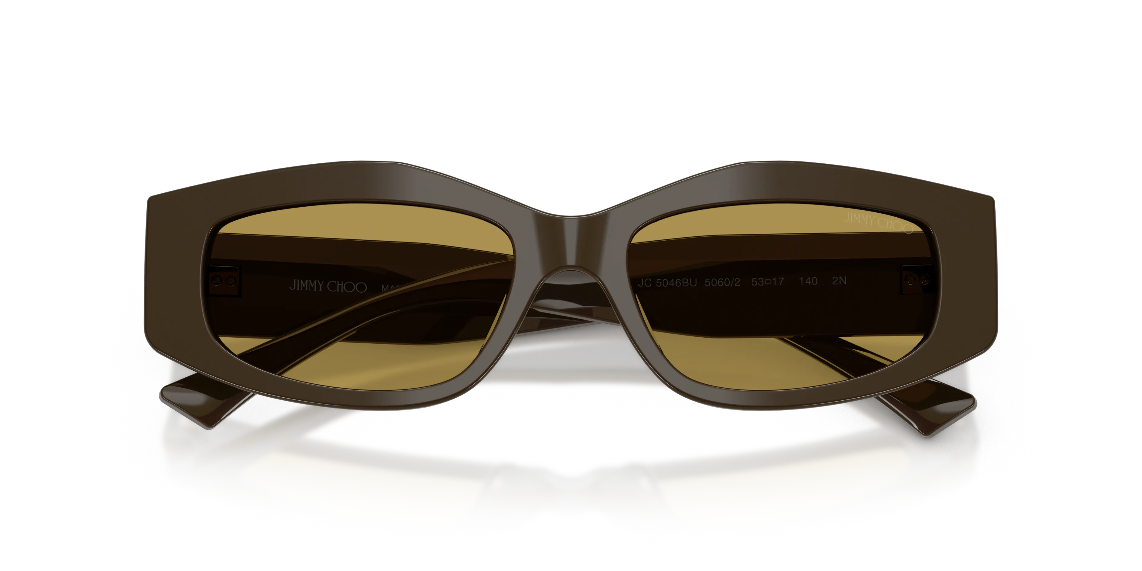 Jimmy Choo JC5046BU 5060/2 Occhiali da sole Acetato Verde Verde Geometrica Normale - immagine 2