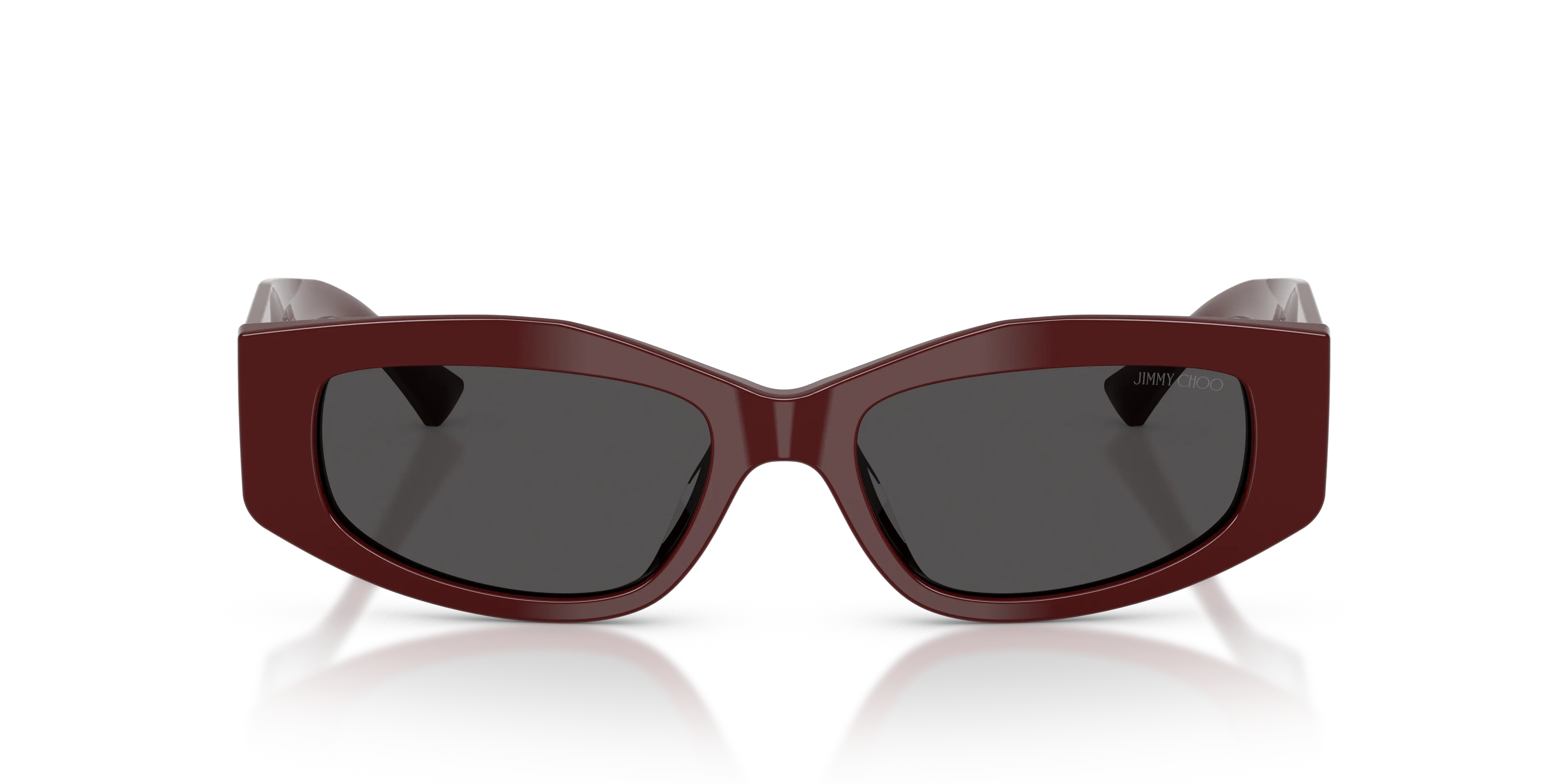 Jimmy Choo JC5046BU 505787 Occhiali da sole Acetato Rosso Grigio Geometrica Normale - immagine 3