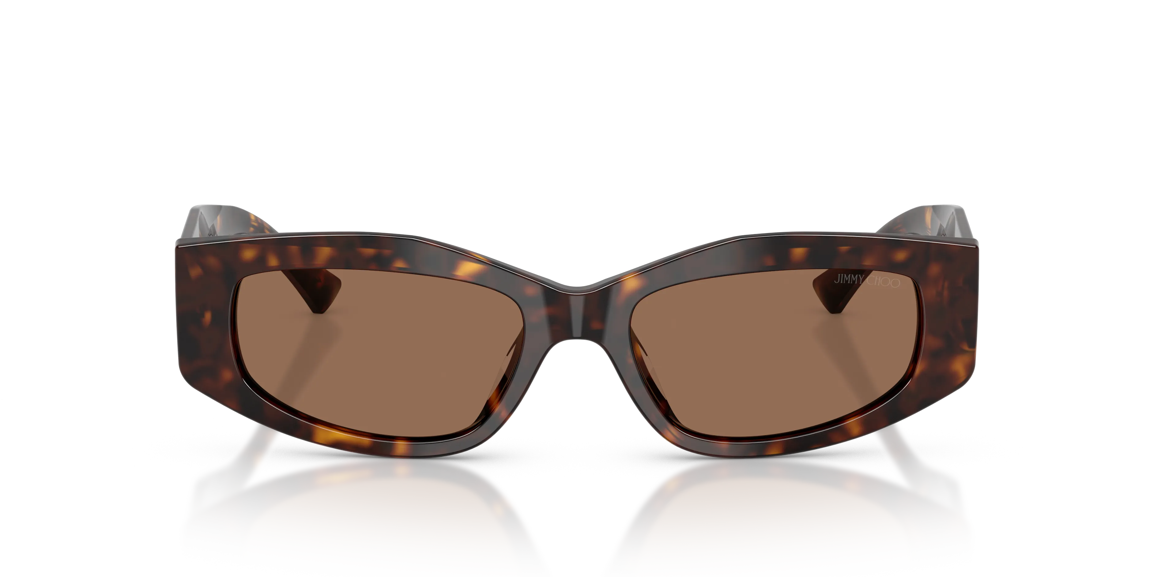 Jimmy Choo JC5046BU 500273 Occhiali da sole Acetato Tartaruga Marrone Geometrica Normale - immagine 3