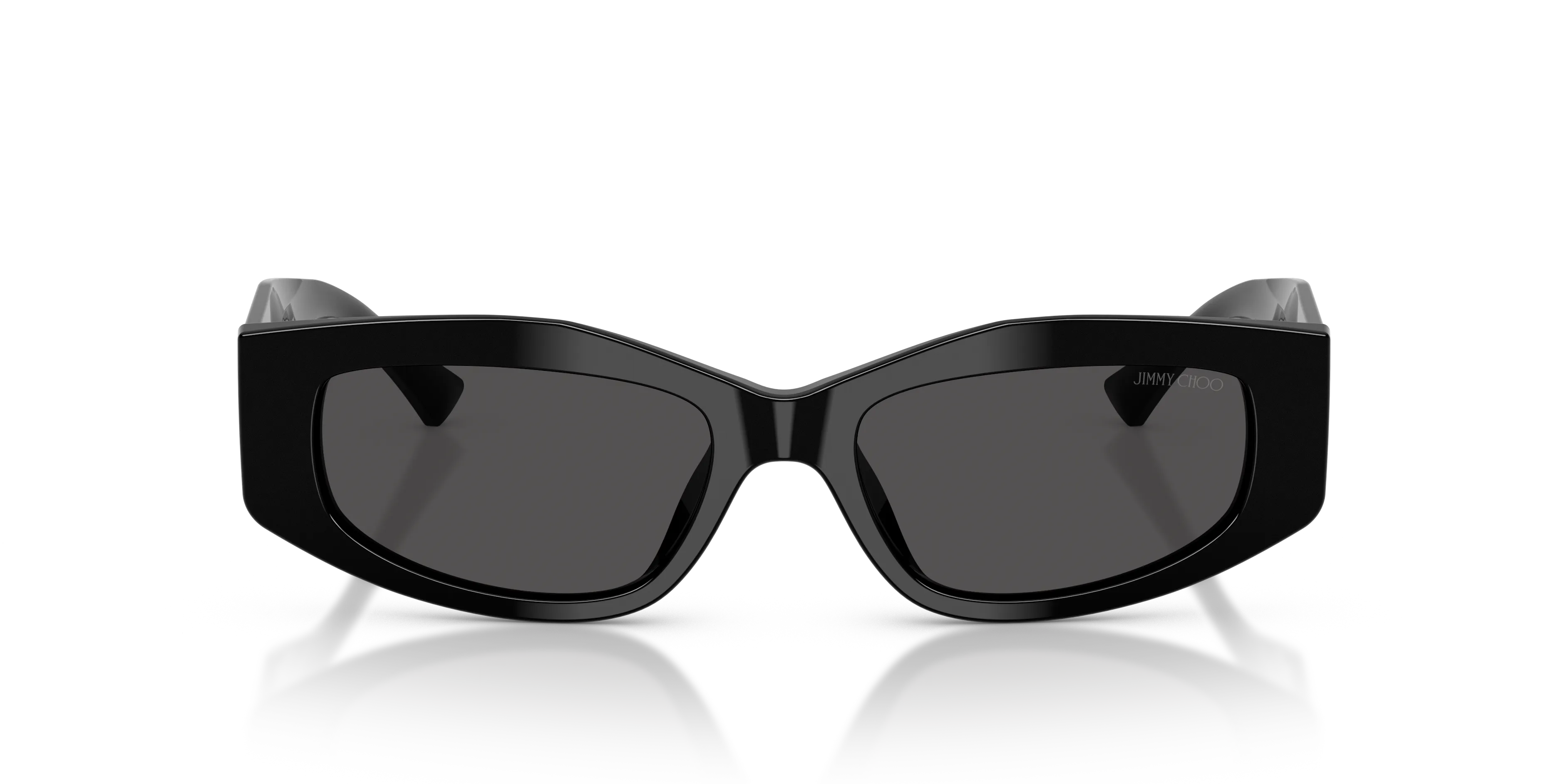 Jimmy Choo JC5046BU 500087 Occhiali da sole Acetato Nero Grigio Geometrica Normale - immagine 3