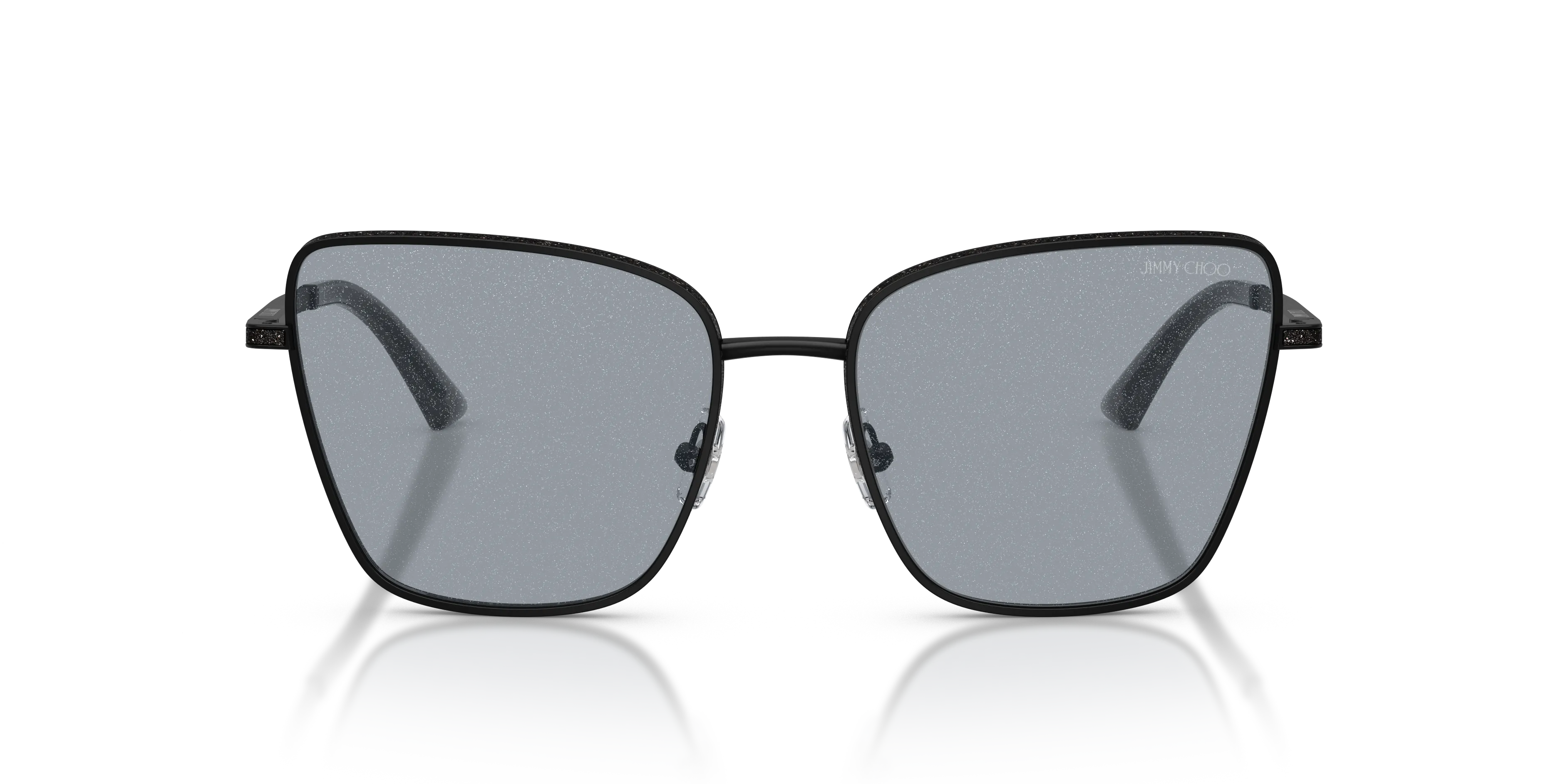 Jimmy Choo JC4023J 30014R Occhiali da sole Metallo Nero Grigio Squadrata Normale - immagine 3
