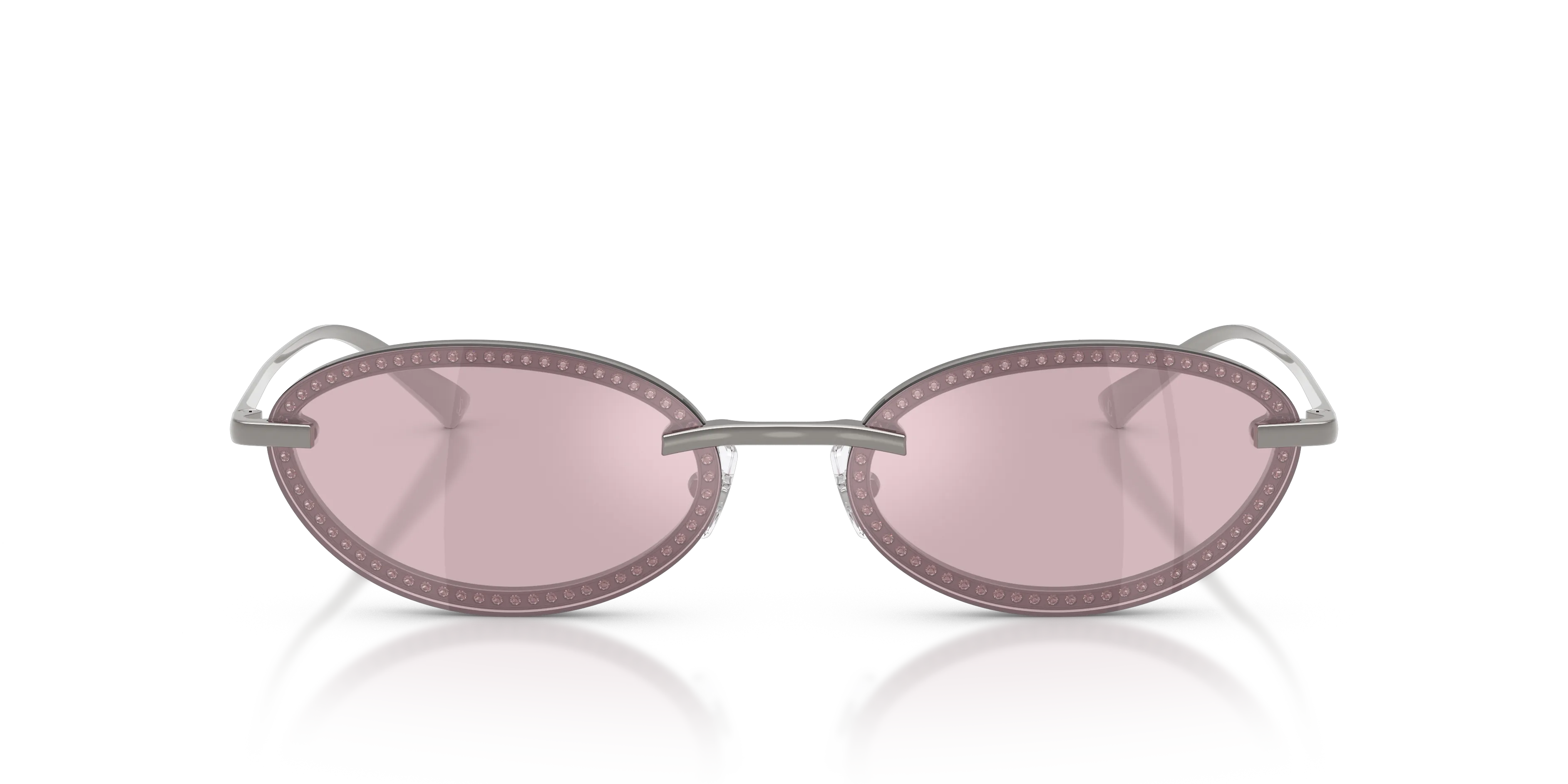 Jimmy Choo JC4020B 3004AK Occhiali da sole Metallo Grigio Viola Rotonda Normale - immagine 3