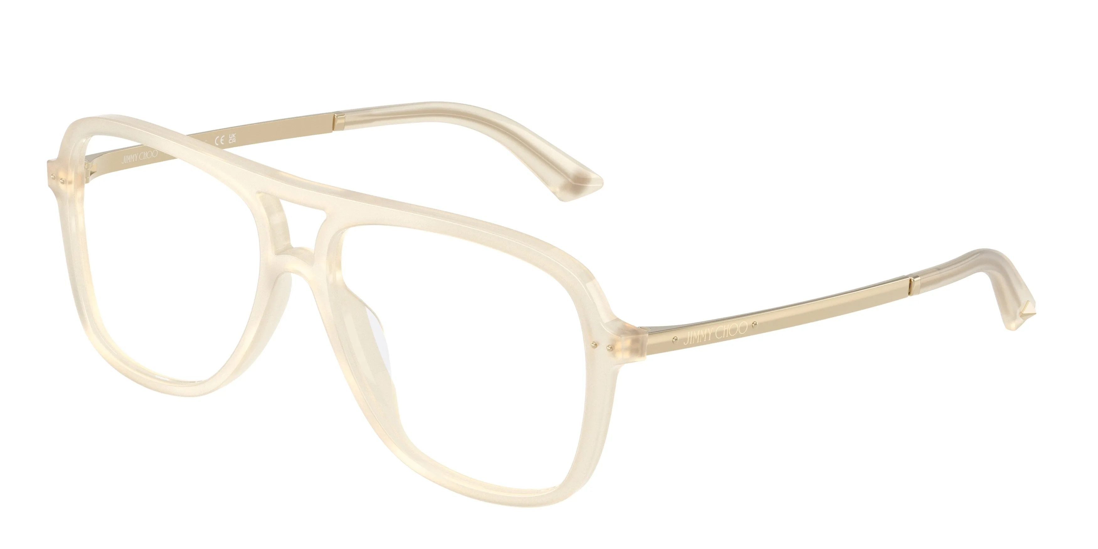 Jimmy Choo JC3052U 5089 Montature da vista Acetato Giallo Pilot Normale - immagine 1