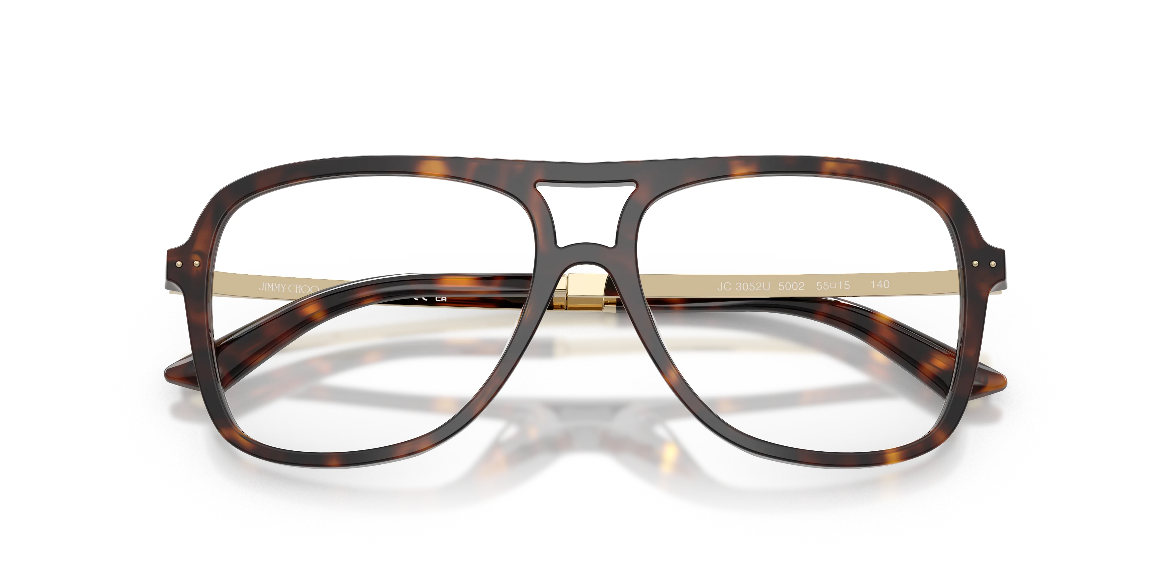 Jimmy Choo JC3052U 5002 Montature da vista Acetato Tartaruga Pilot Normale - immagine 2