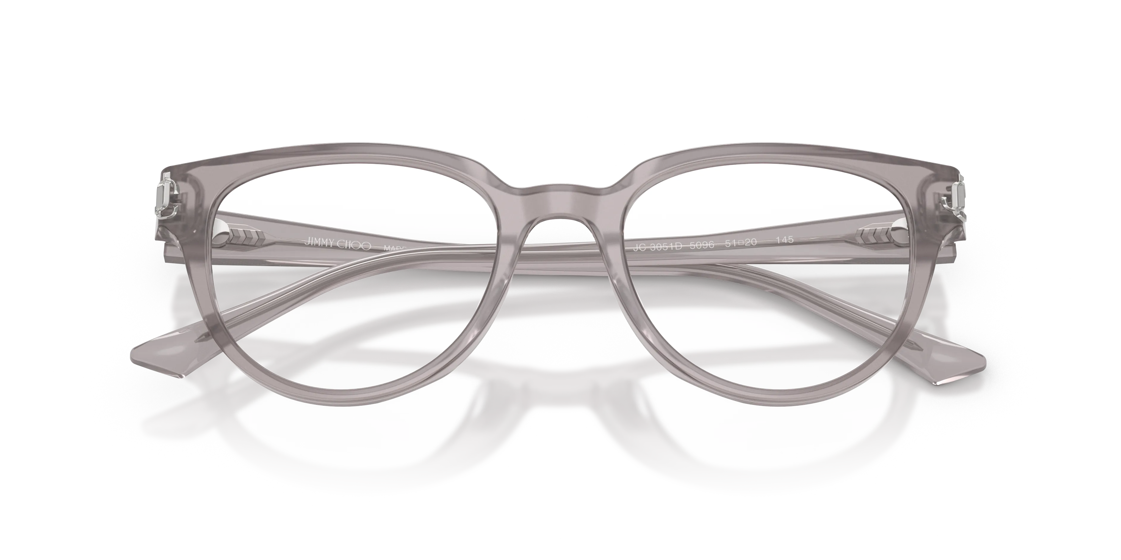 Jimmy Choo JC3051D 5096 Montature da vista Acetato Grigio Pantos Normale - immagine 2