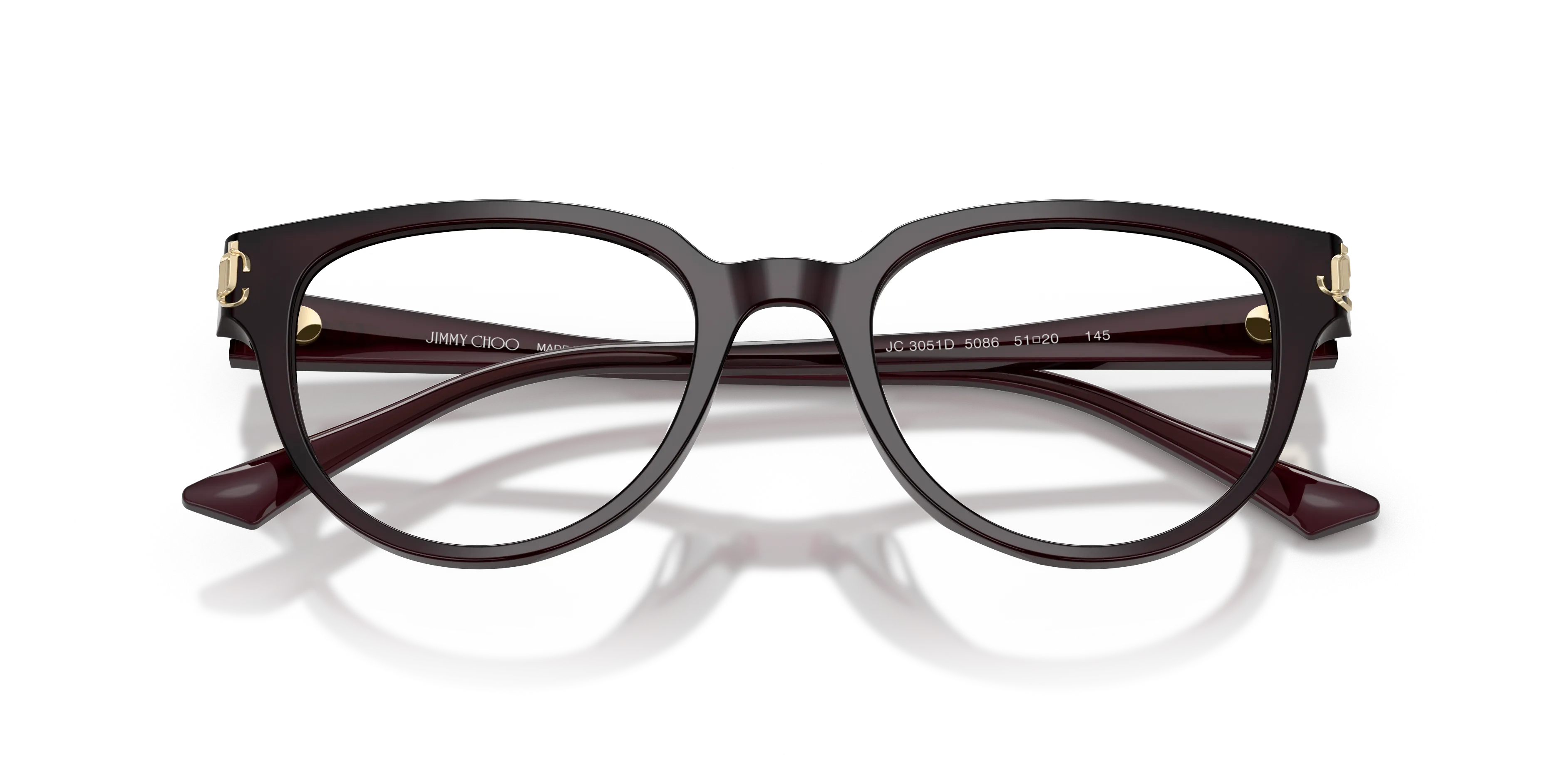 Jimmy Choo JC3051D 5086 Montature da vista Acetato Viola Pantos Normale - immagine 2