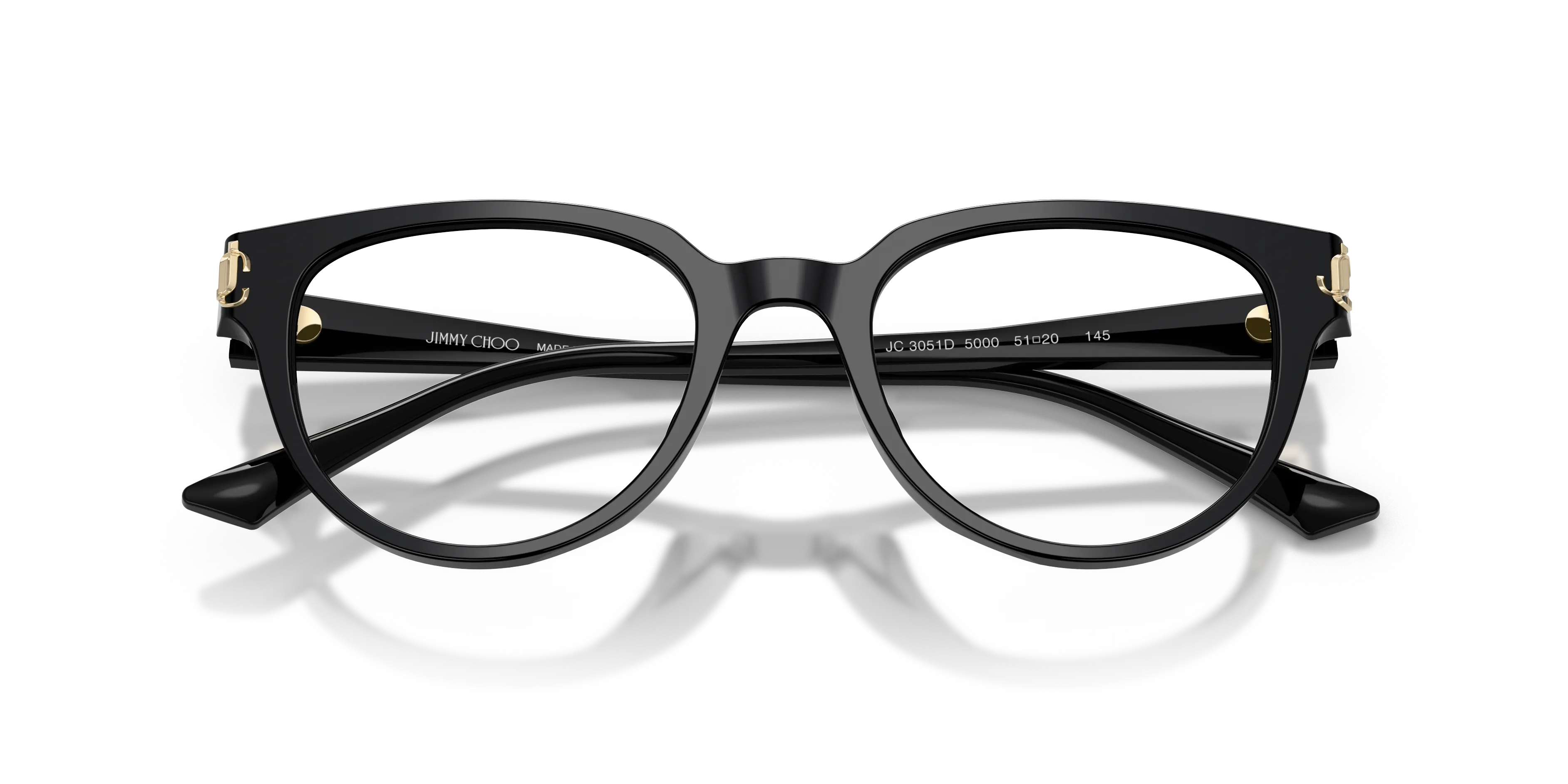 Jimmy Choo JC3051D 5000 Montature da vista Acetato Nero Pantos Normale - immagine 2