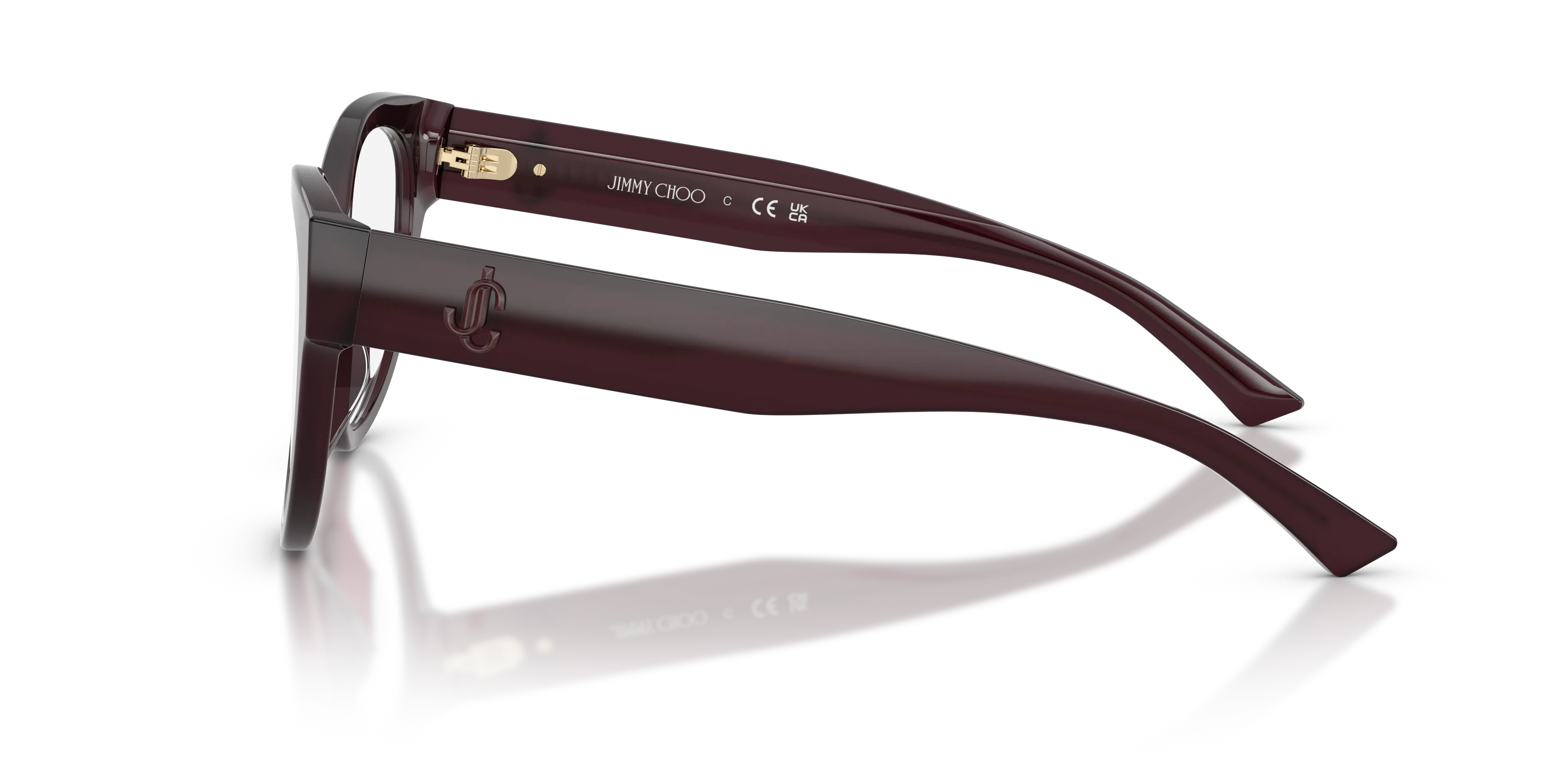 Jimmy Choo JC3050U 5086 Montature da vista Acetato Viola Pantos Normale - immagine 4