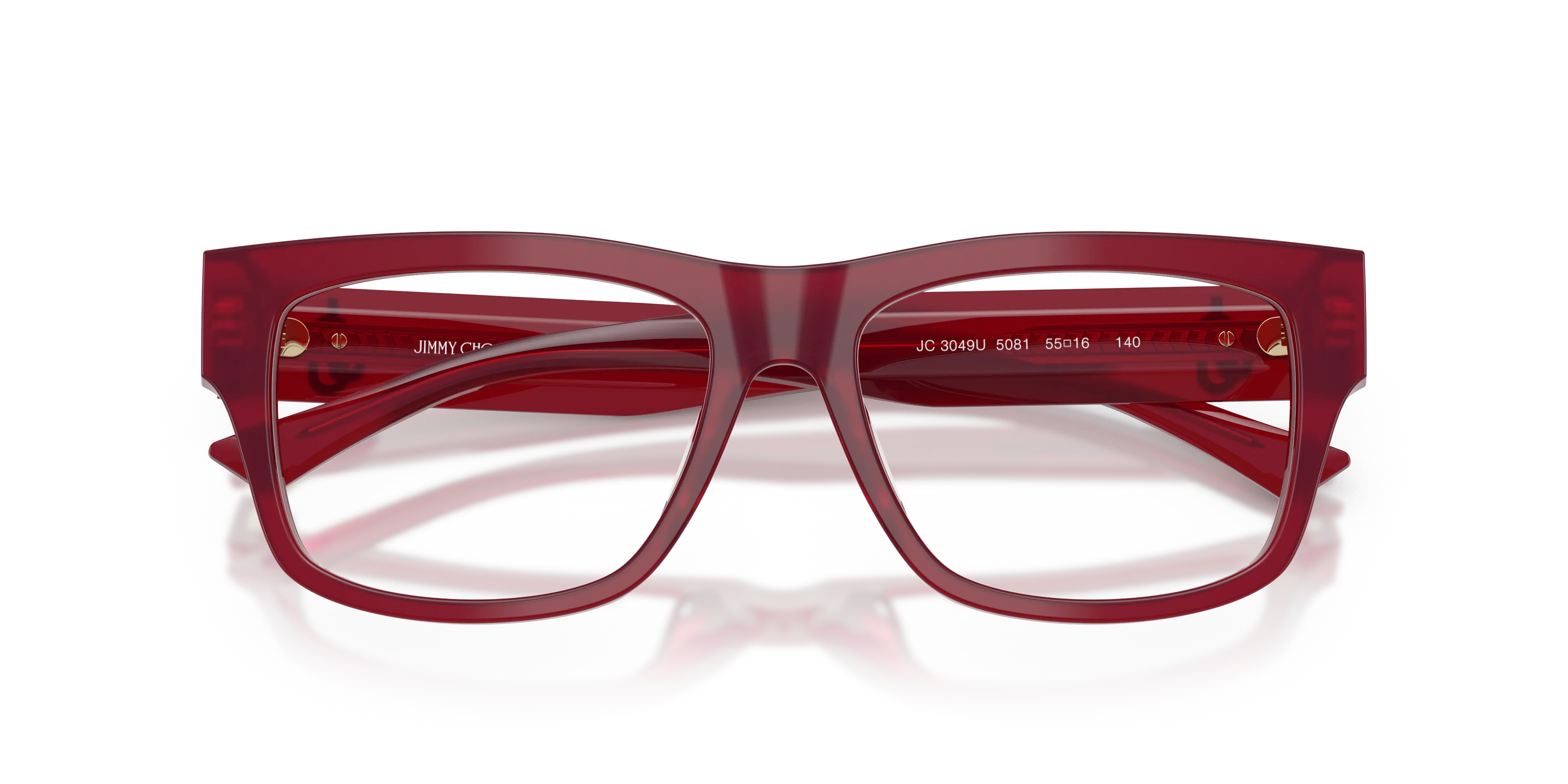 Jimmy Choo JC3049U 5081 Montature da vista Acetato Rosso Pillow Normale - immagine 2