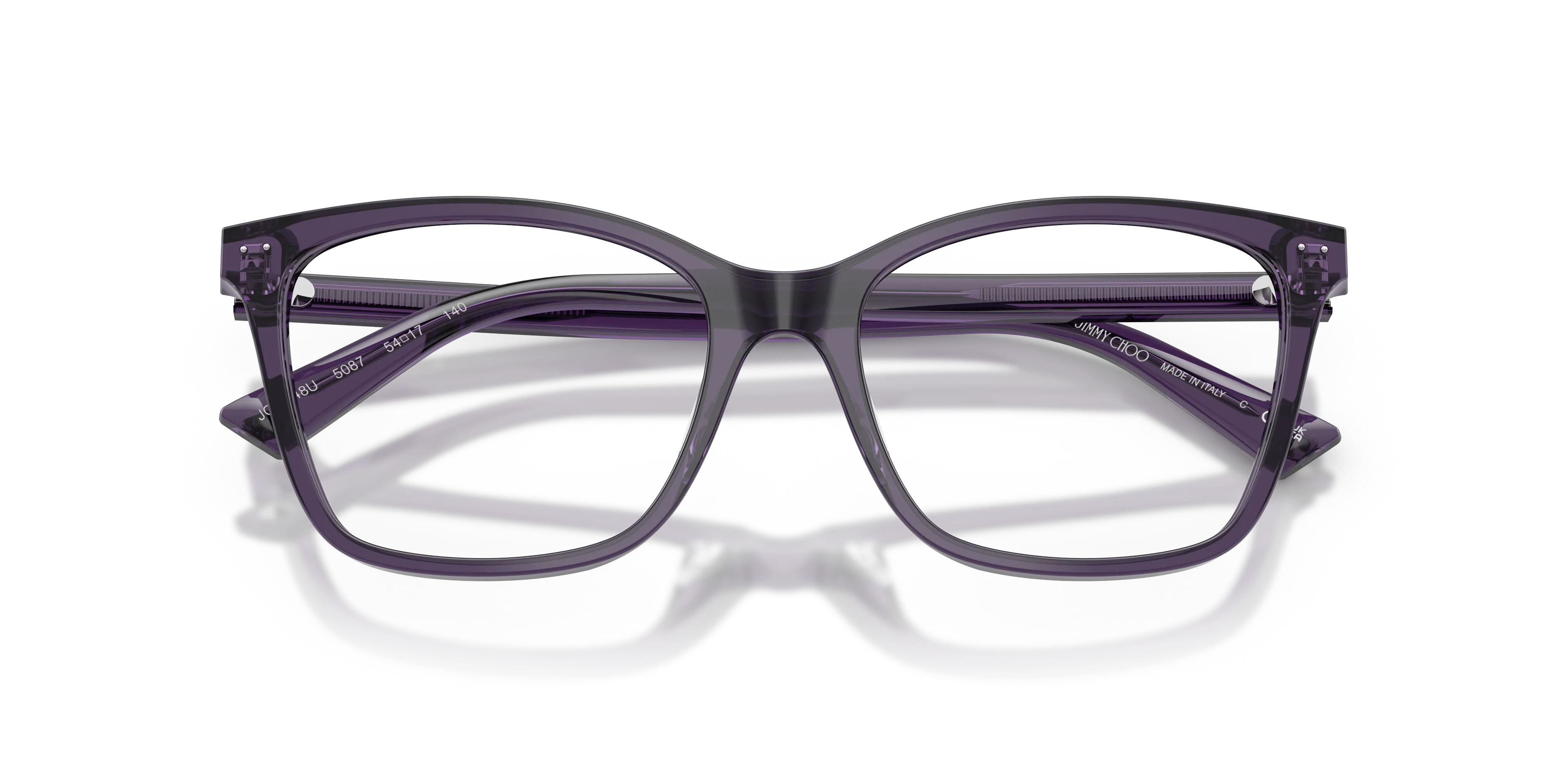 Jimmy Choo JC3048U 5087 Montature da vista Acetato Viola Pillow Normale - immagine 2