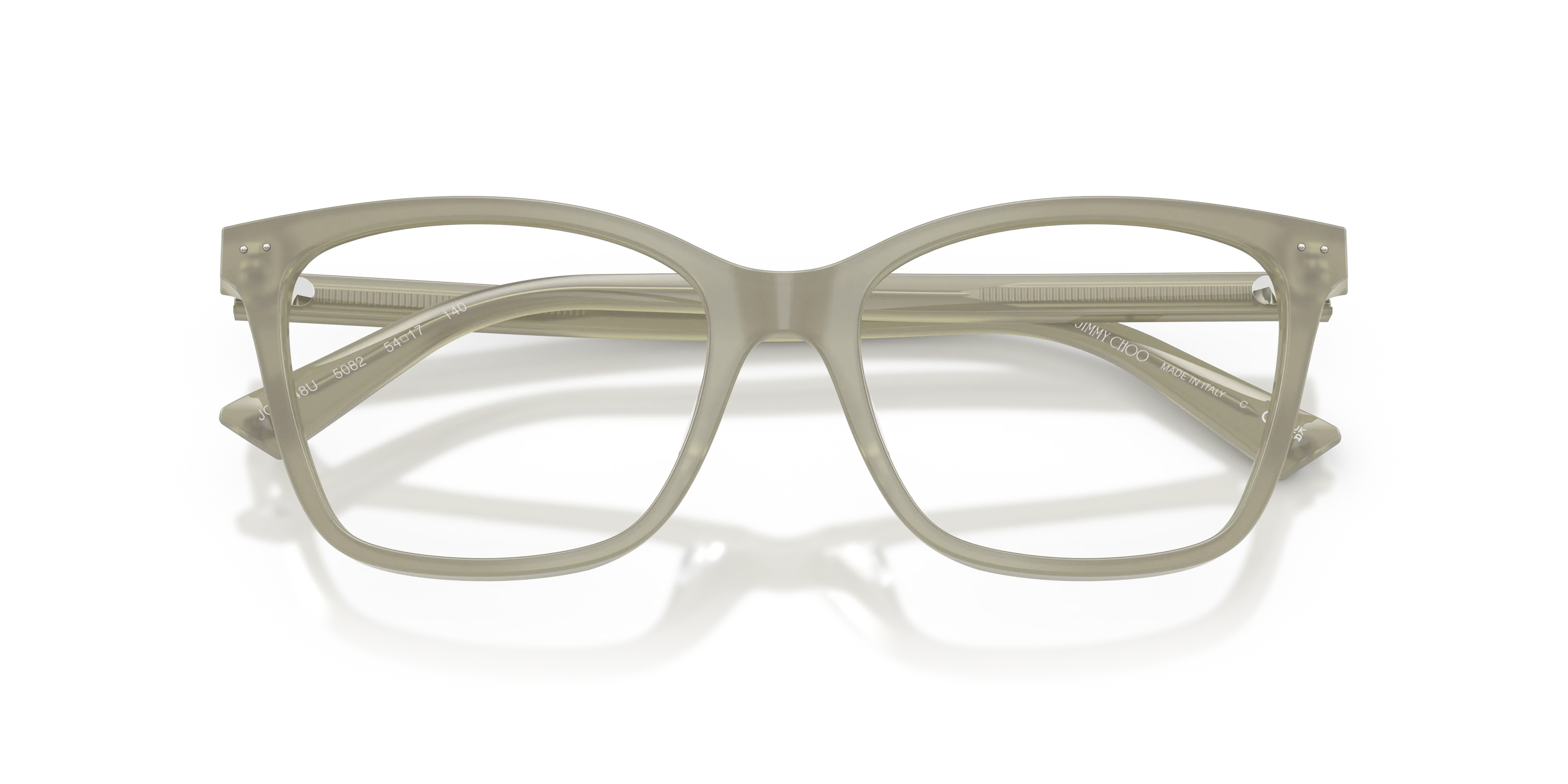 Jimmy Choo JC3048U 5082 Montature da vista Acetato Verde Pillow Normale - immagine 2