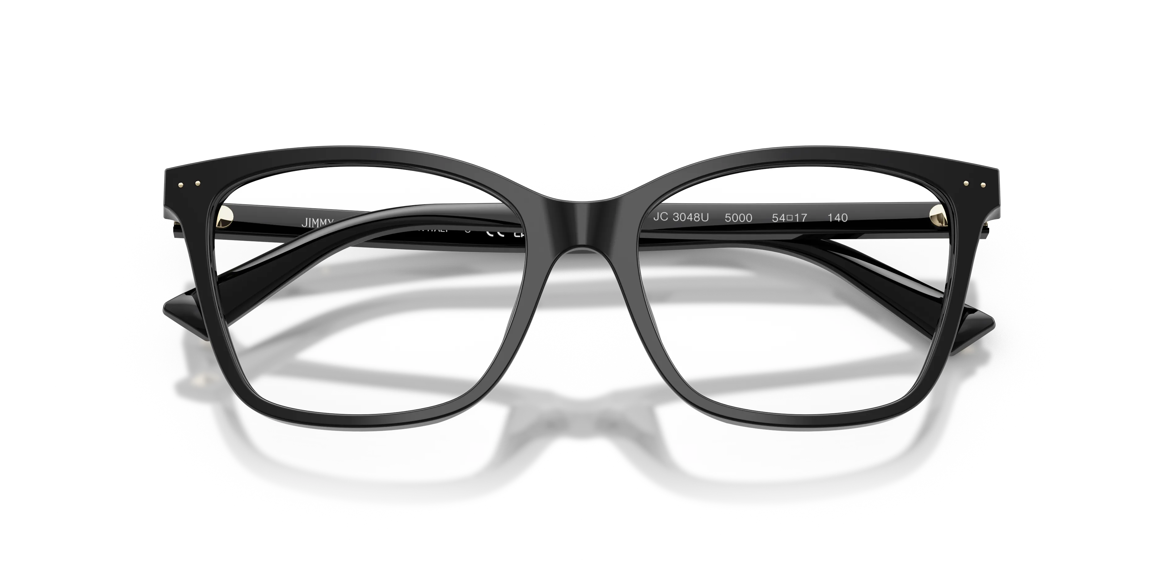 Jimmy Choo JC3048U 5000 Montature da vista Acetato Nero Pillow Normale - immagine 2