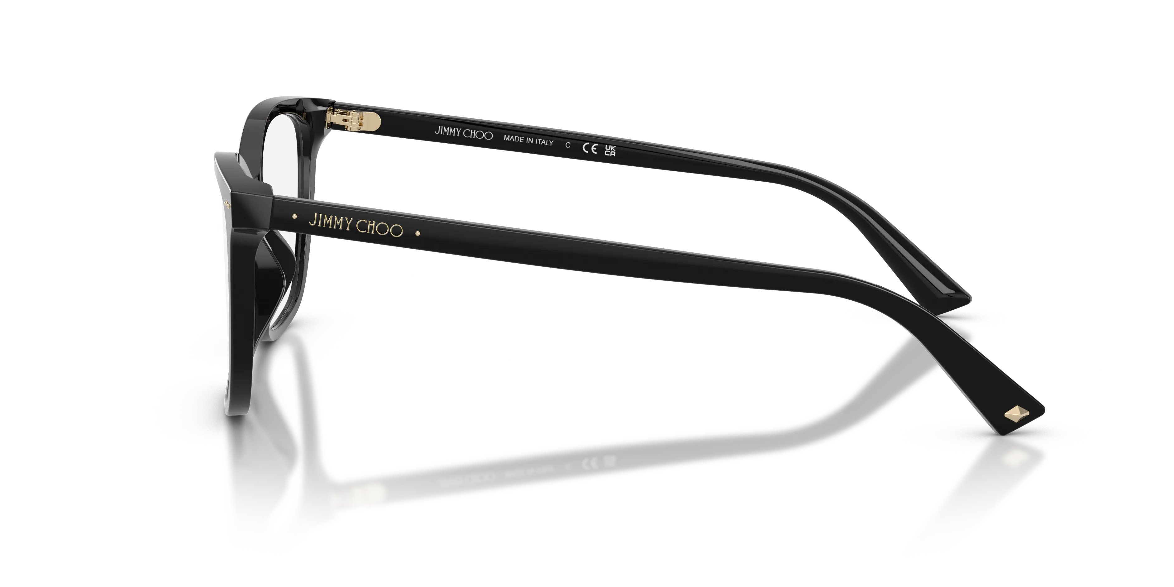 Jimmy Choo JC3048U 5000 Montature da vista Acetato Nero Pillow Normale - immagine 4