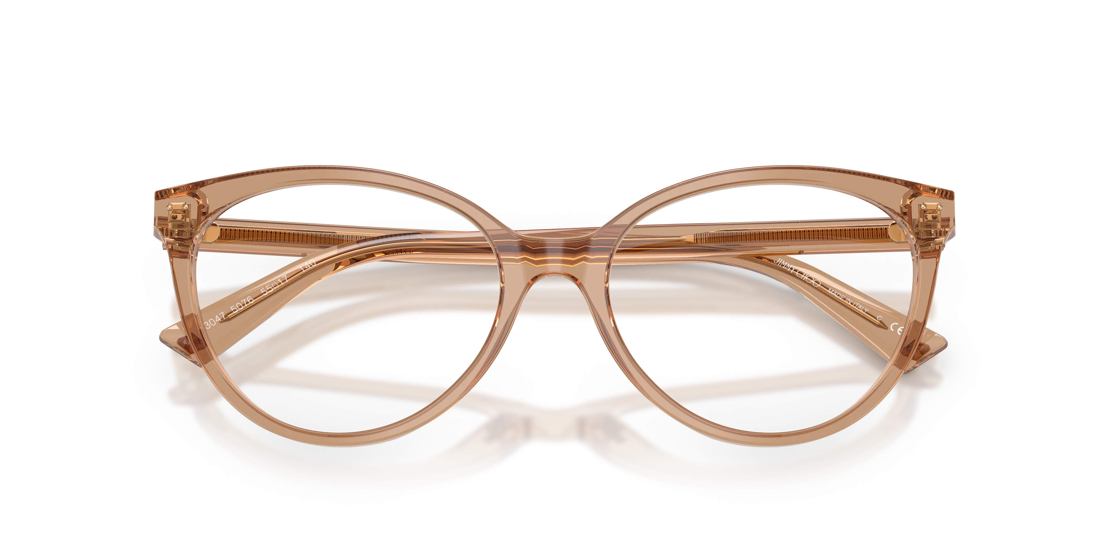 Jimmy Choo JC3047 5076 Montature da vista Acetato Marrone Pantos Normale - immagine 2