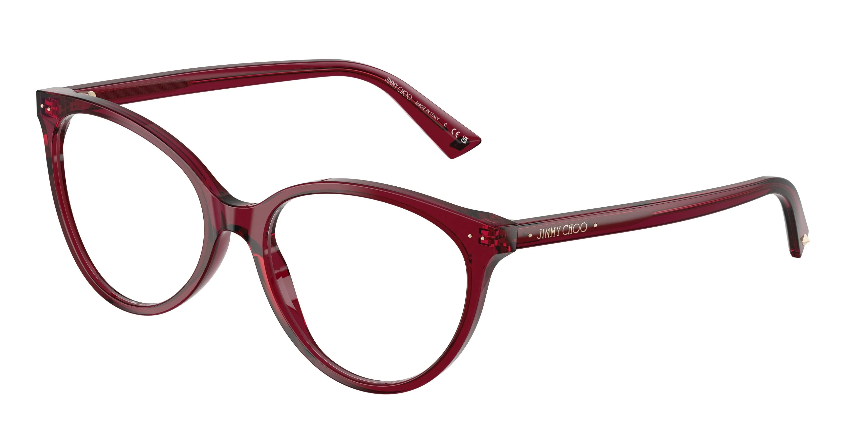 Jimmy Choo JC3047 5062 Montature da vista Acetato Rosso Pantos Normale - immagine 1