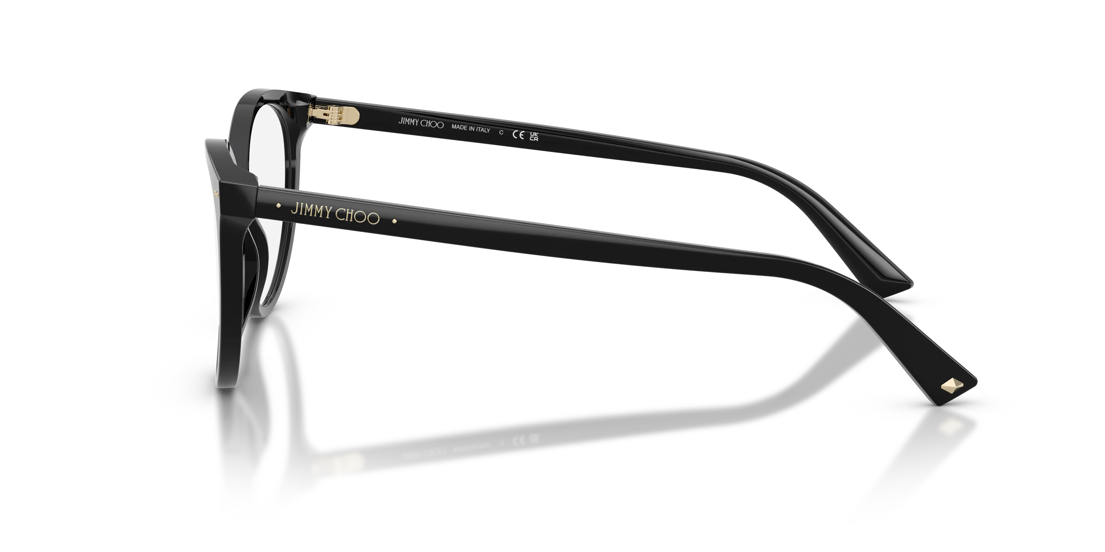 Jimmy Choo JC3047 5000 Montature da vista Acetato Nero Pantos Normale - immagine 4