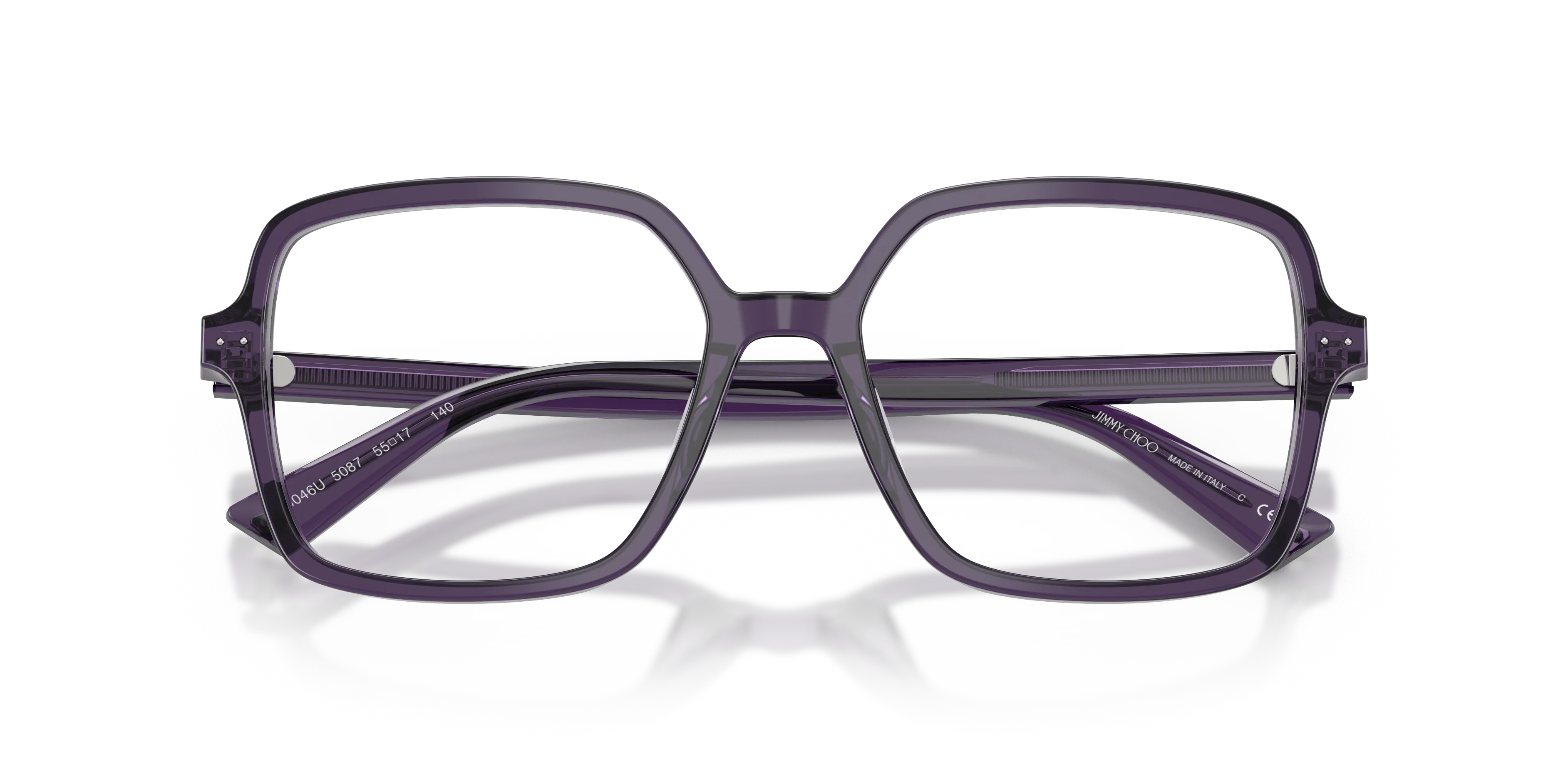 Jimmy Choo JC3046U 5087 Montature da vista Acetato Viola Squadrata Normale - immagine 2