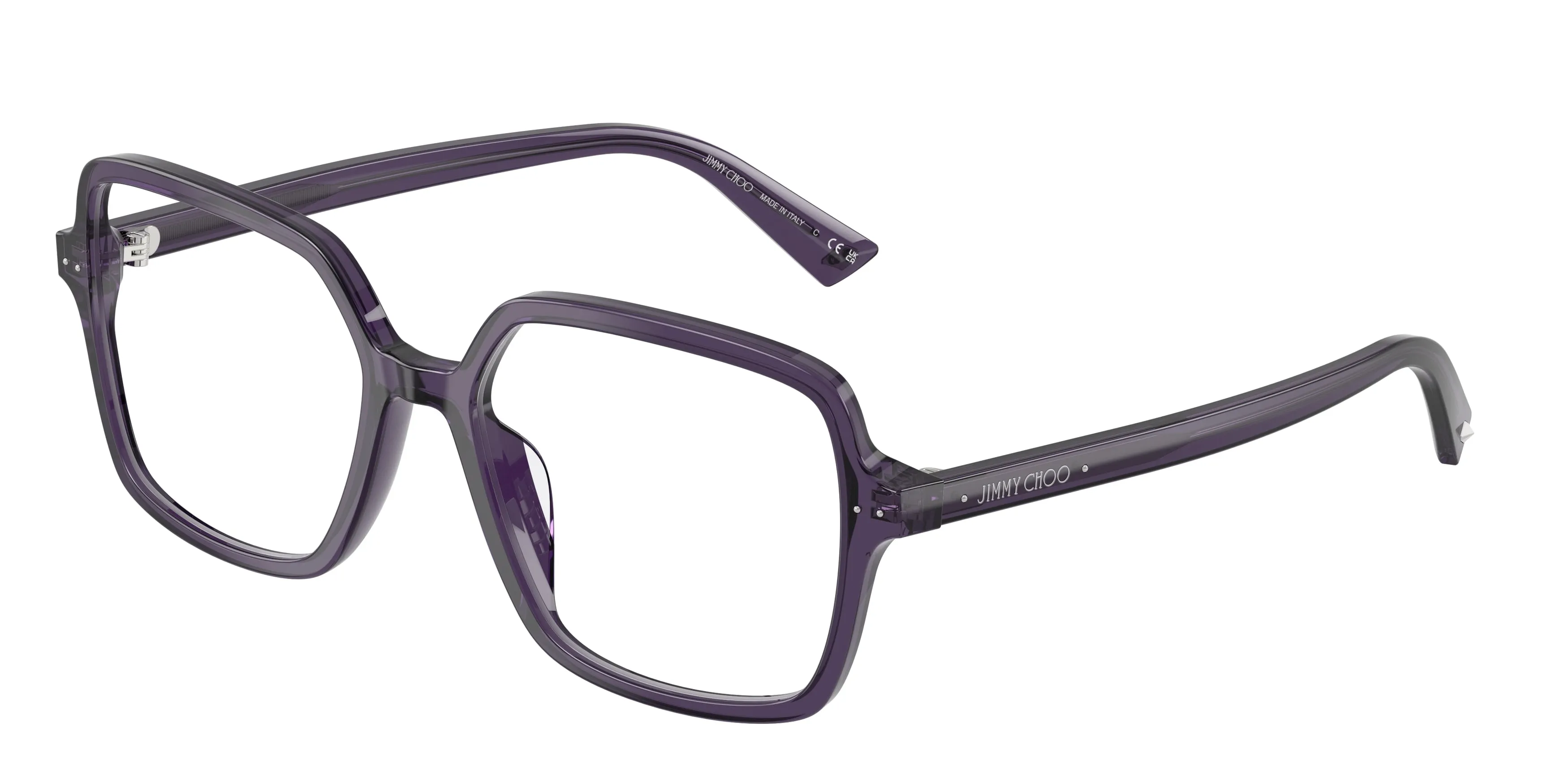 Jimmy Choo JC3046U 5087 Montature da vista Acetato Viola Squadrata Normale - immagine 1