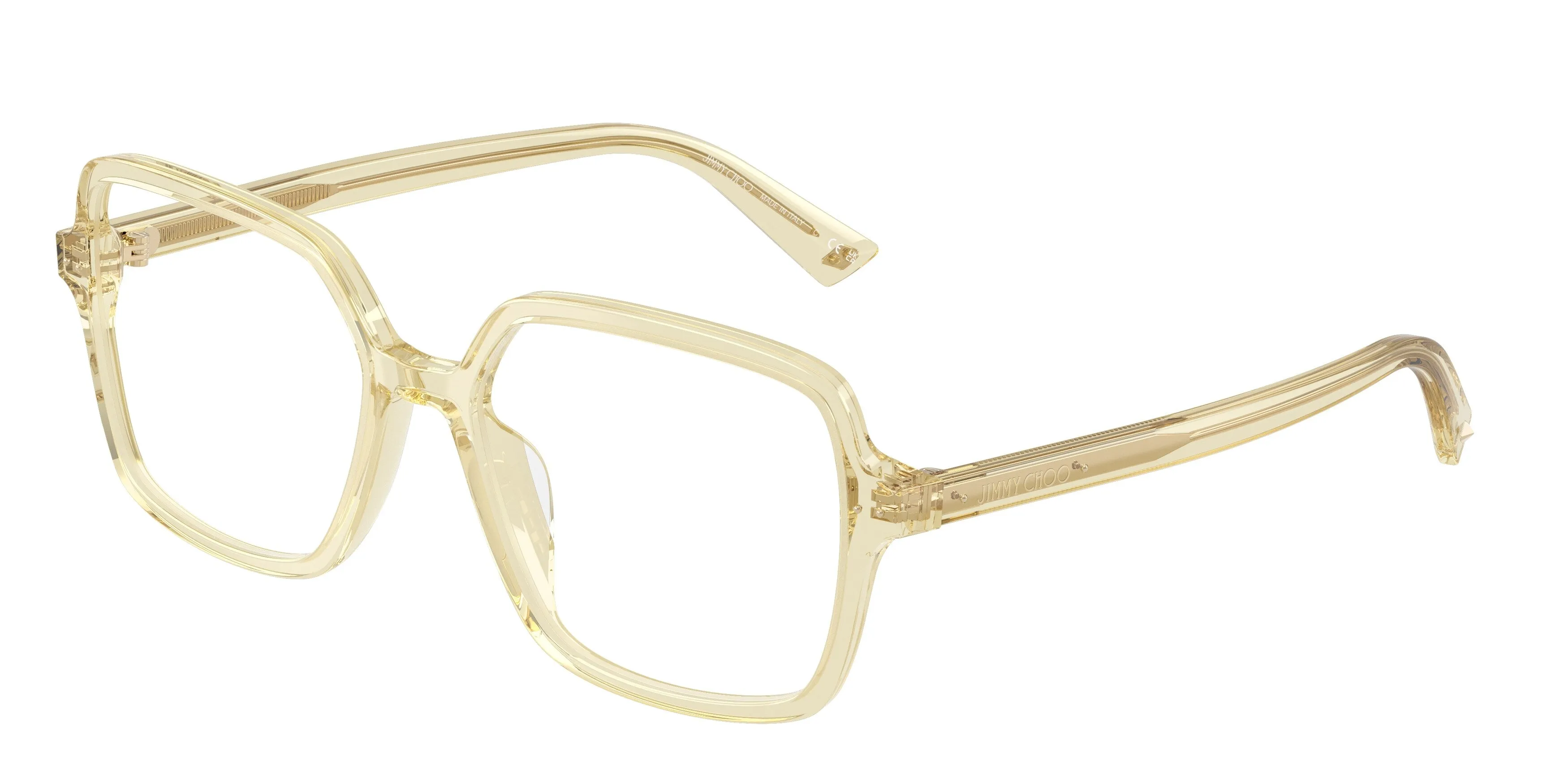 Jimmy Choo JC3046U 5083 Montature da vista Acetato Giallo Squadrata Normale - immagine 1
