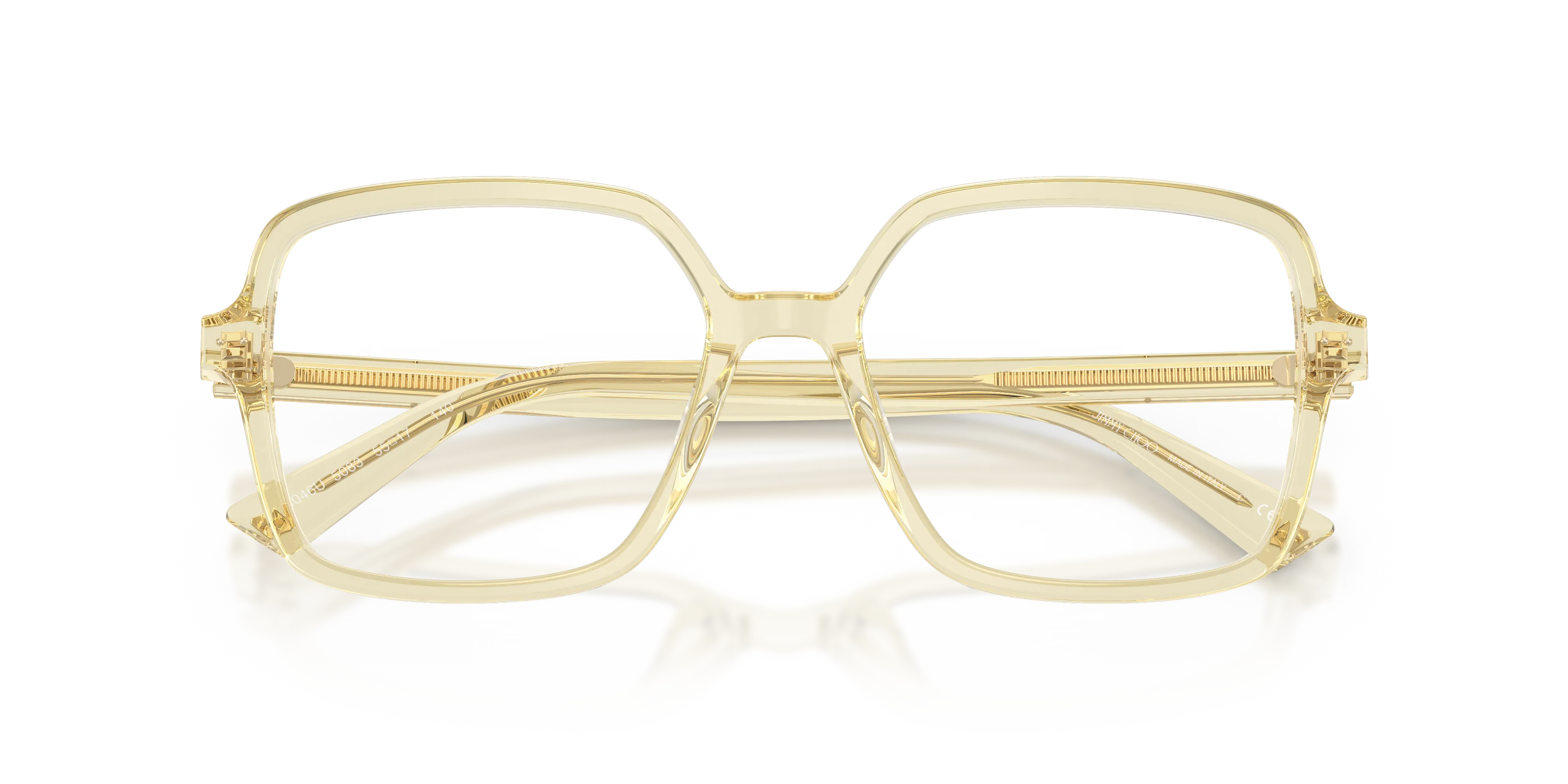 Jimmy Choo JC3046U 5083 Montature da vista Acetato Giallo Squadrata Normale - immagine 2
