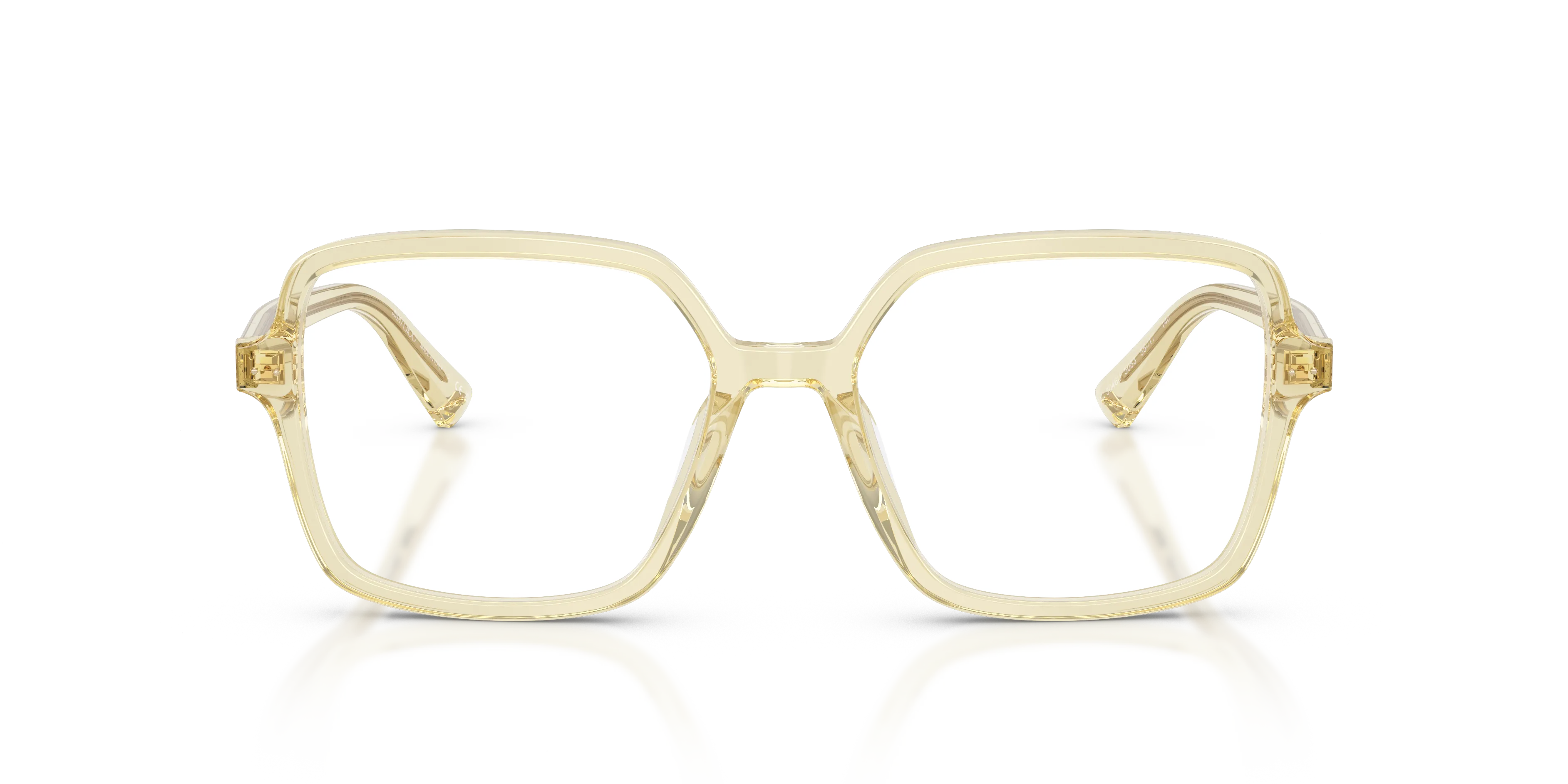 Jimmy Choo JC3046U 5083 Montature da vista Acetato Giallo Squadrata Normale - immagine 3