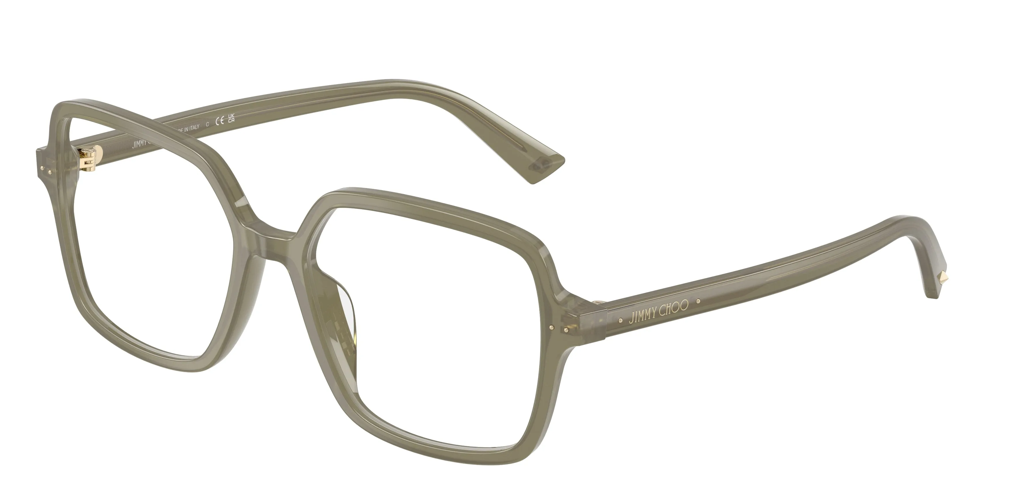 Jimmy Choo JC3046U 5082 Montature da vista Acetato Verde Squadrata Normale - immagine 1