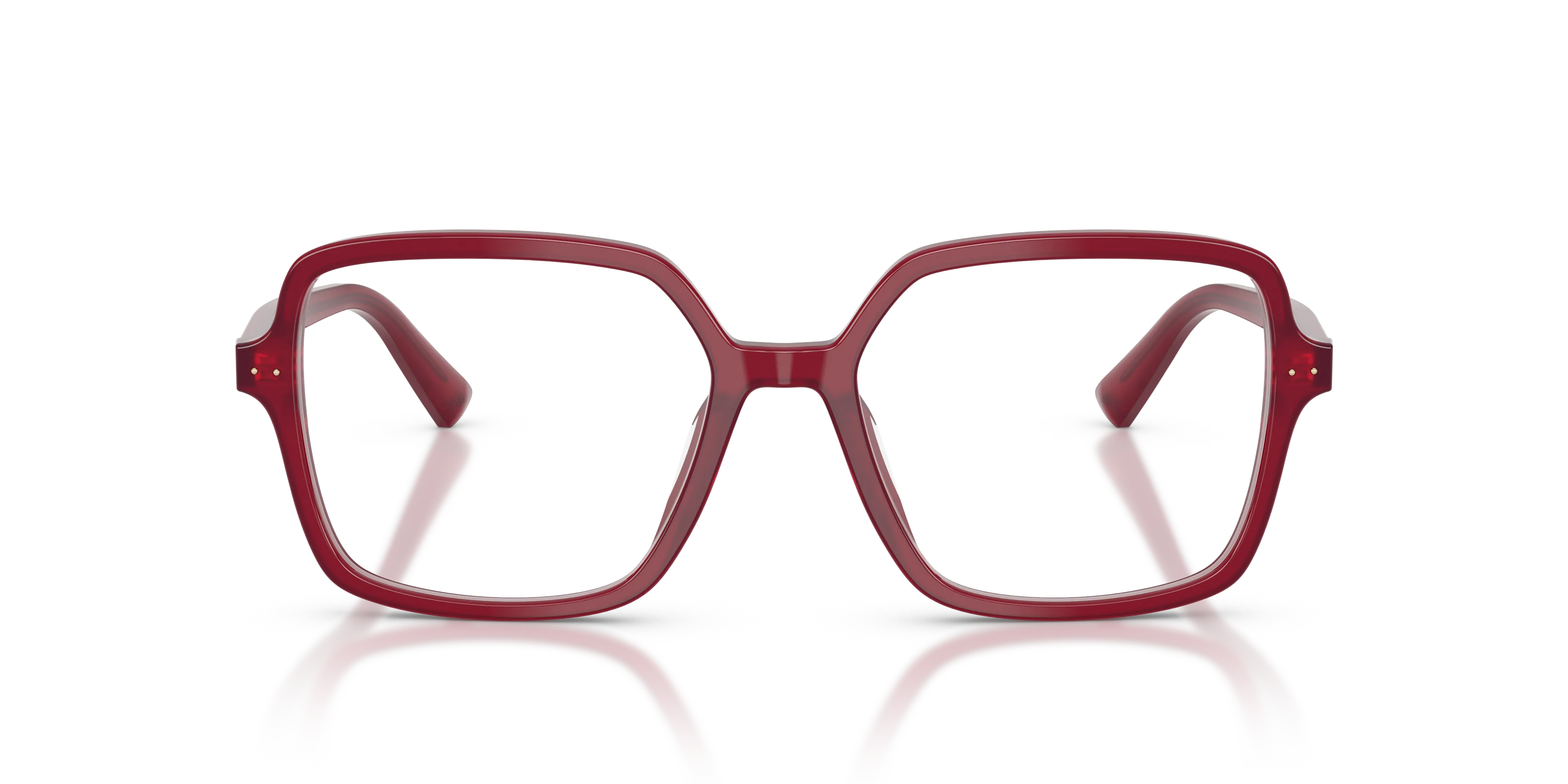 Jimmy Choo JC3046U 5081 Montature da vista Acetato Rosso Squadrata Normale - immagine 3