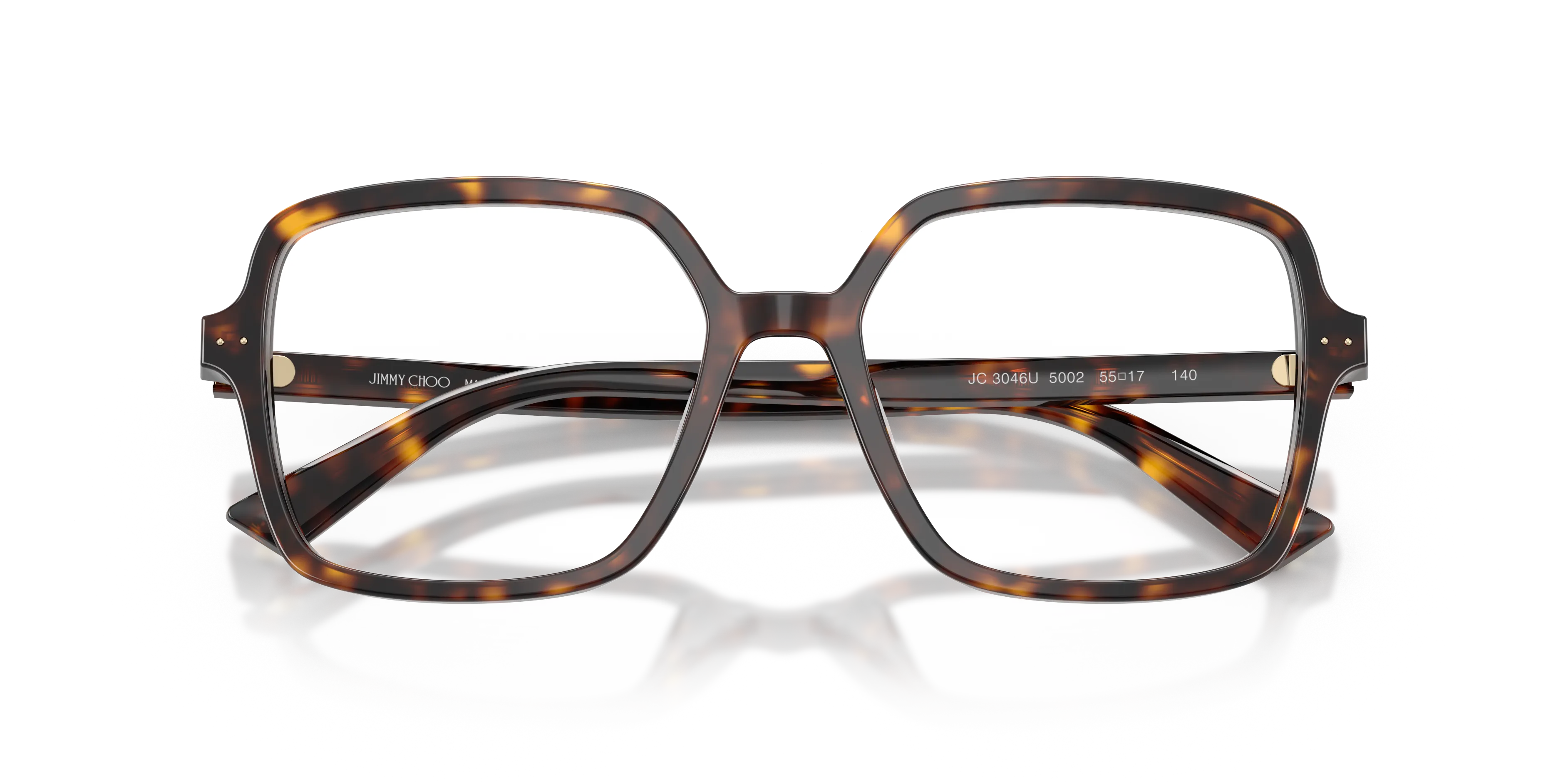 Jimmy Choo JC3046U 5002 Montature da vista Acetato Tartaruga Squadrata Normale - immagine 2