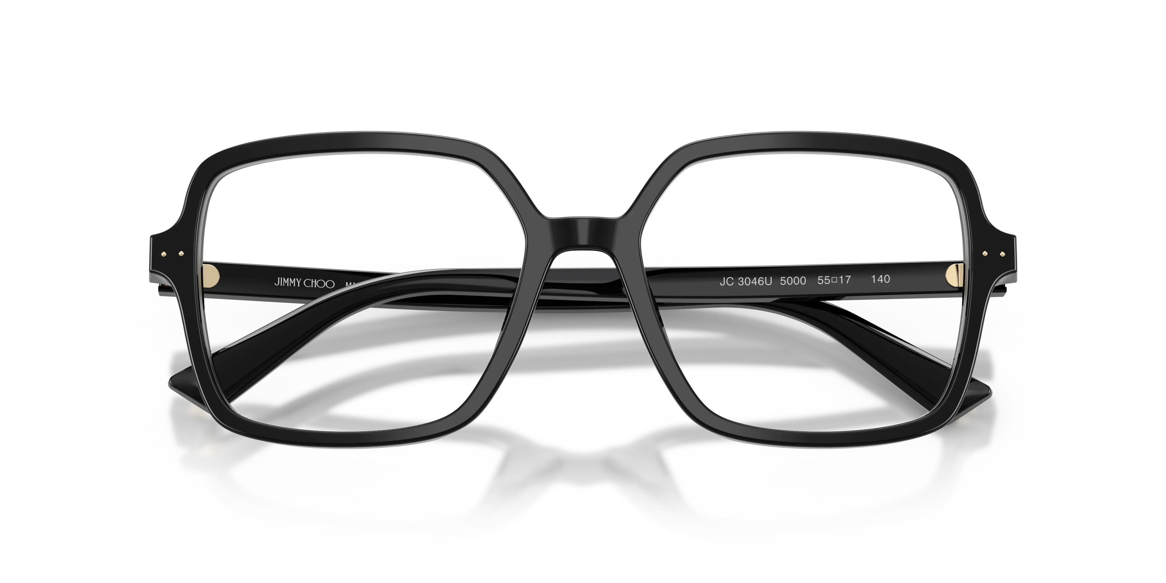 Jimmy Choo JC3046U 5000 Montature da vista Acetato Nero Squadrata Normale - immagine 2