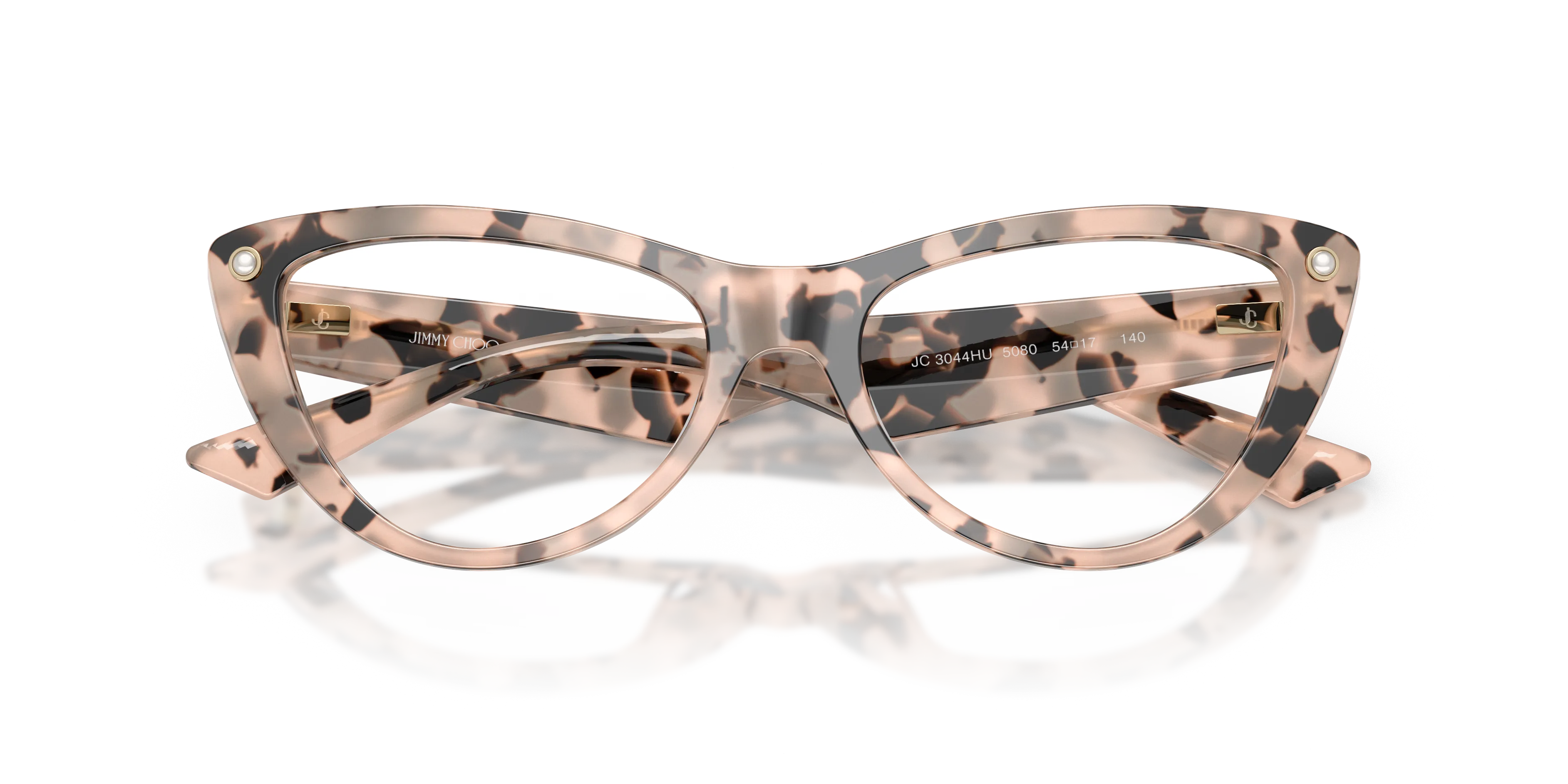 Jimmy Choo JC3044HU 5080 Montature da vista Acetato Tartaruga Cat Eye Normale - immagine 2