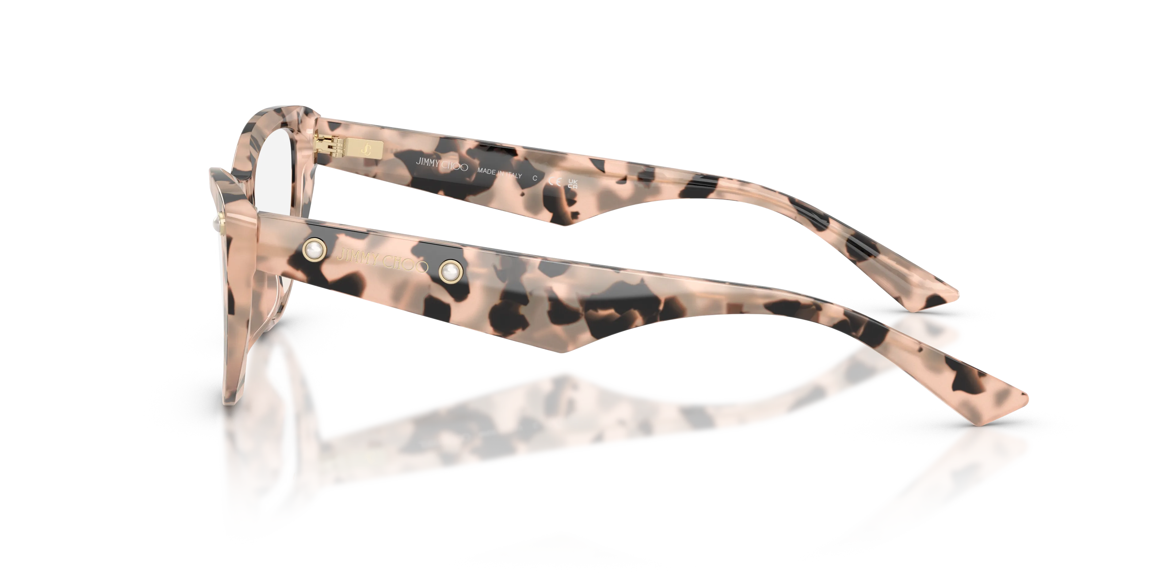 Jimmy Choo JC3044HU 5080 Montature da vista Acetato Tartaruga Cat Eye Normale - immagine 4