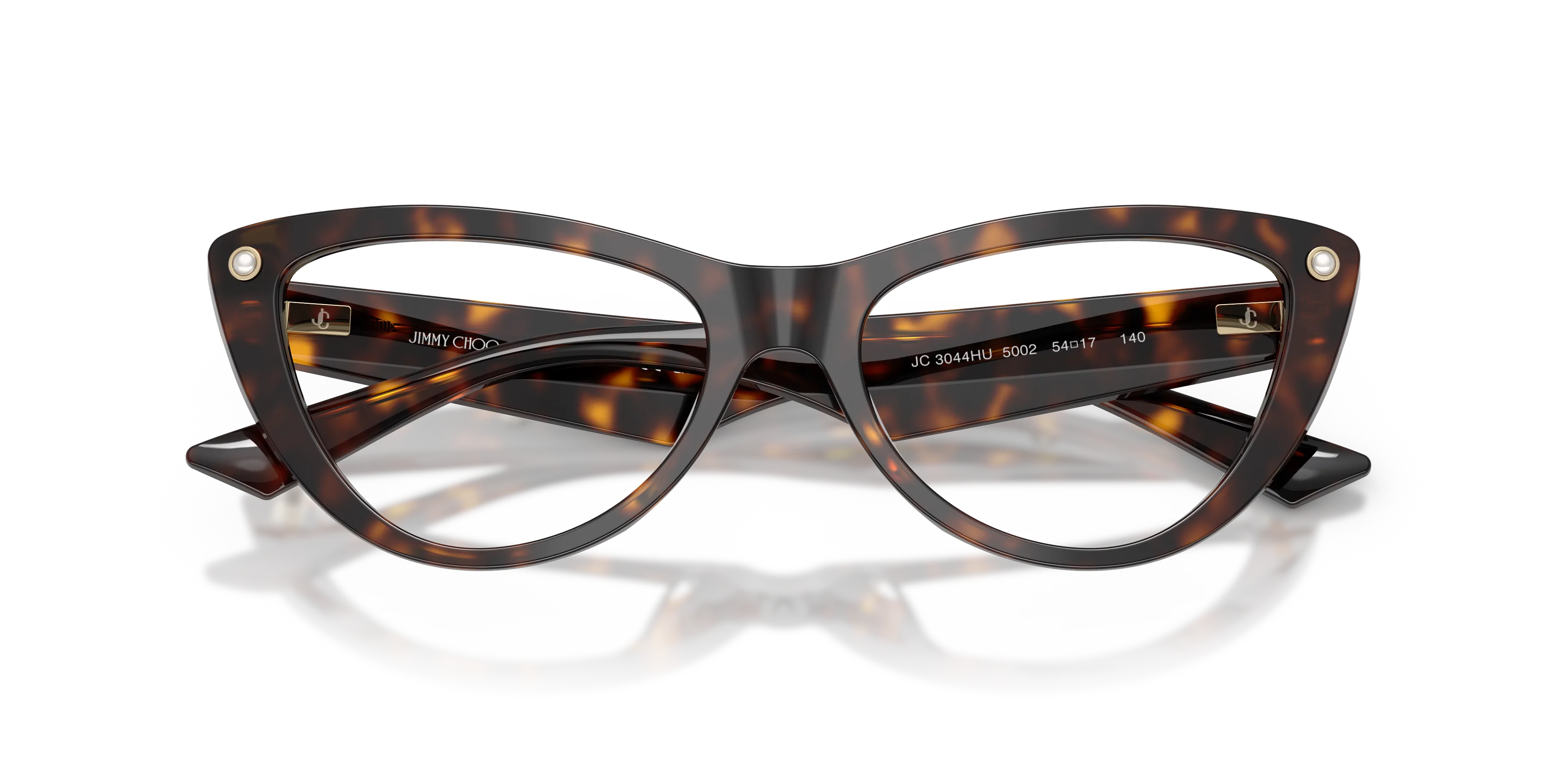 Jimmy Choo JC3044HU 5002 Montature da vista Acetato Tartaruga Cat Eye Normale - immagine 2