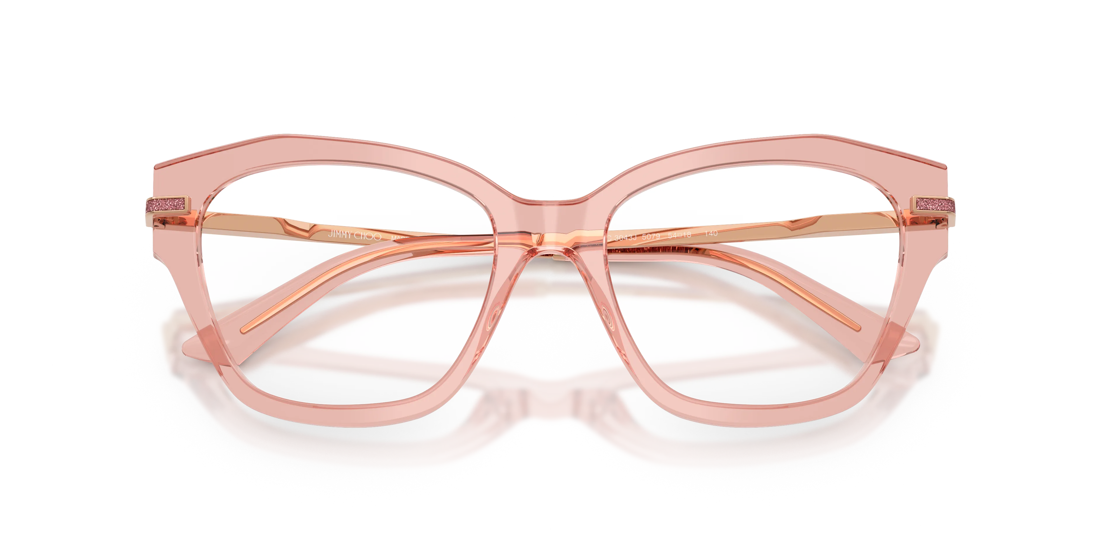 Jimmy Choo JC3043J 5079 Montature da vista Acetato Rosa Cat Eye Normale - immagine 2