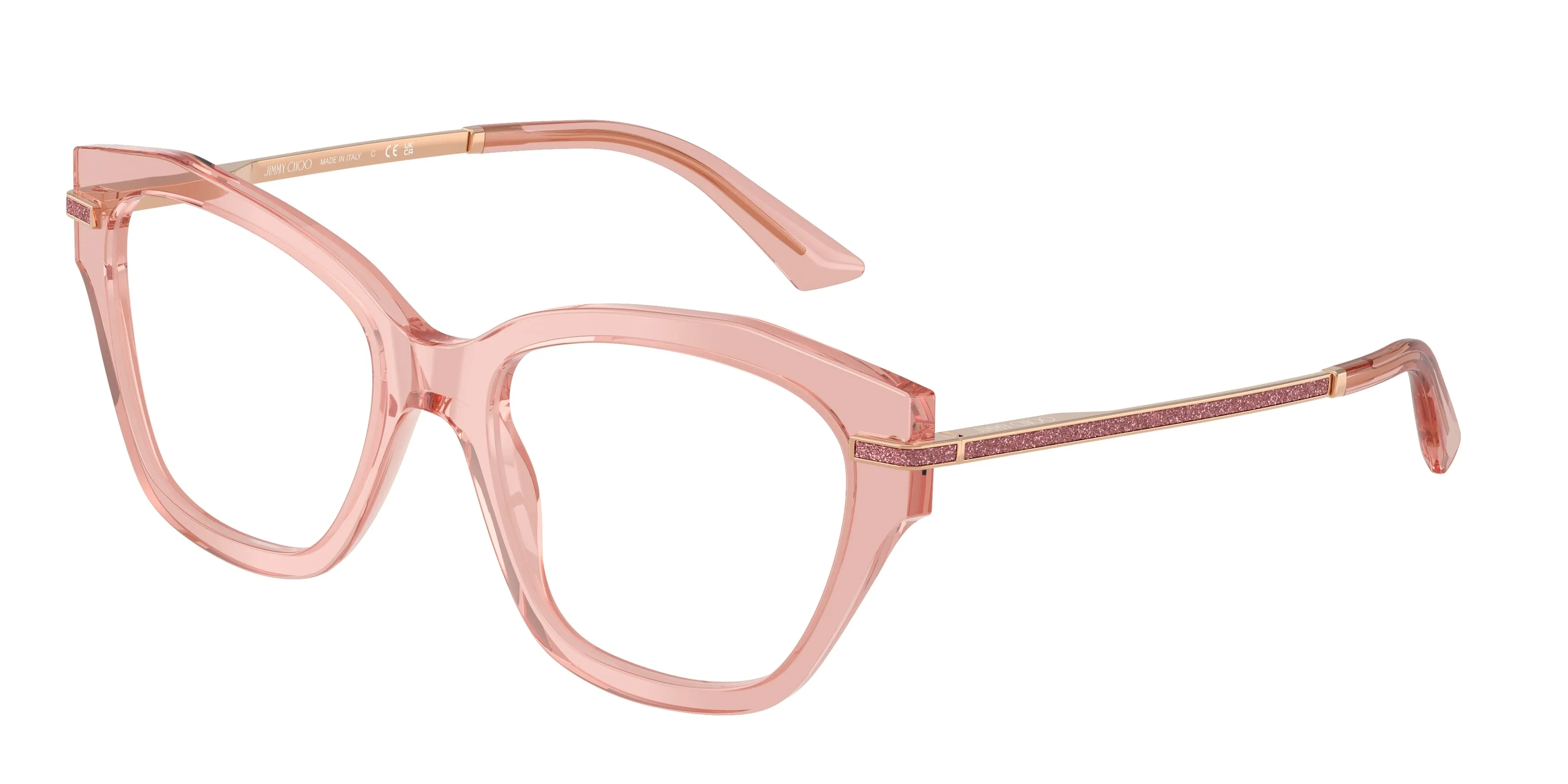 Jimmy Choo JC3043J 5079 Montature da vista Acetato Rosa Cat Eye Normale - immagine 1