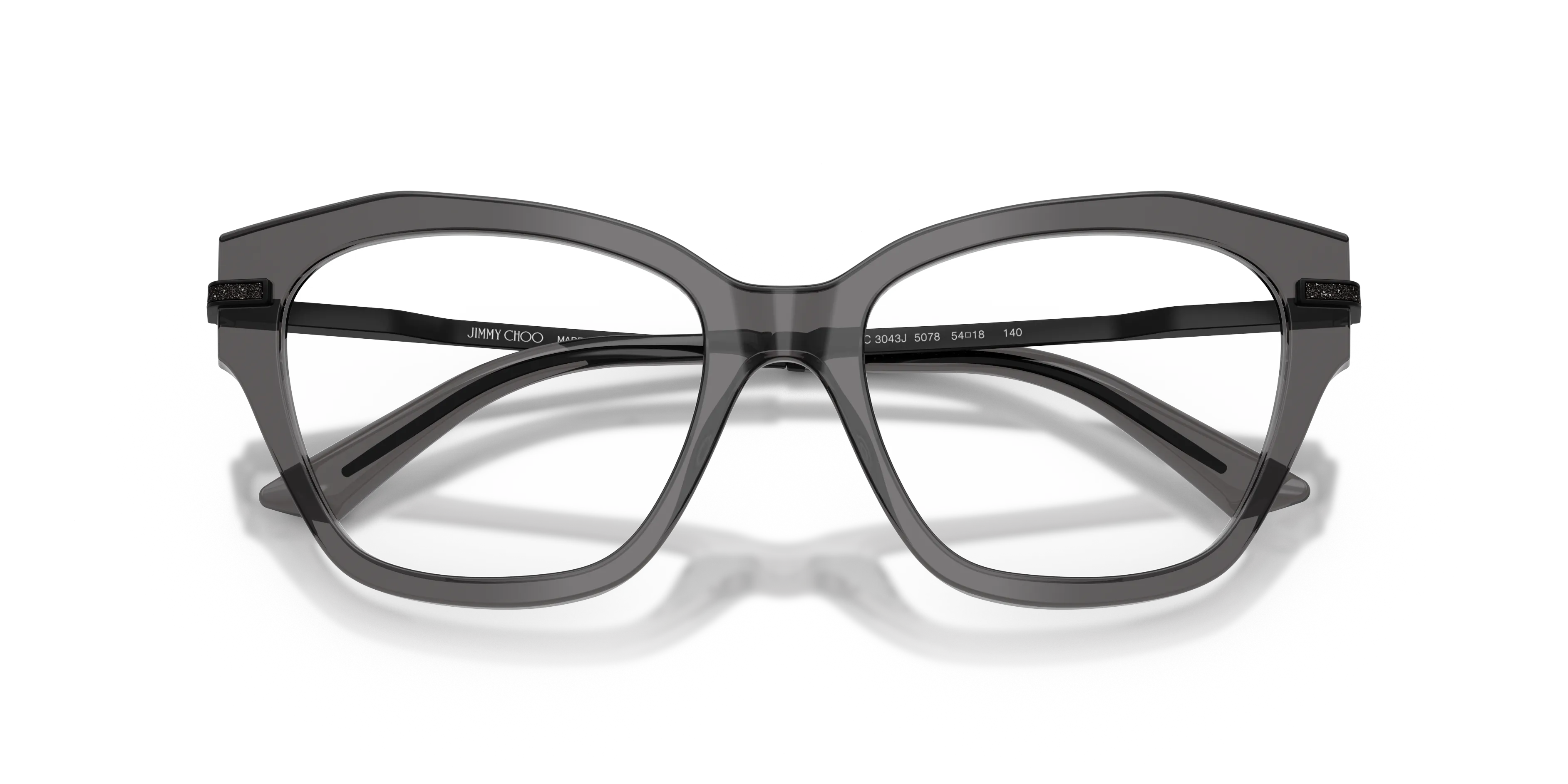 Jimmy Choo JC3043J 5078 Montature da vista Acetato Nero Cat Eye Normale - immagine 2