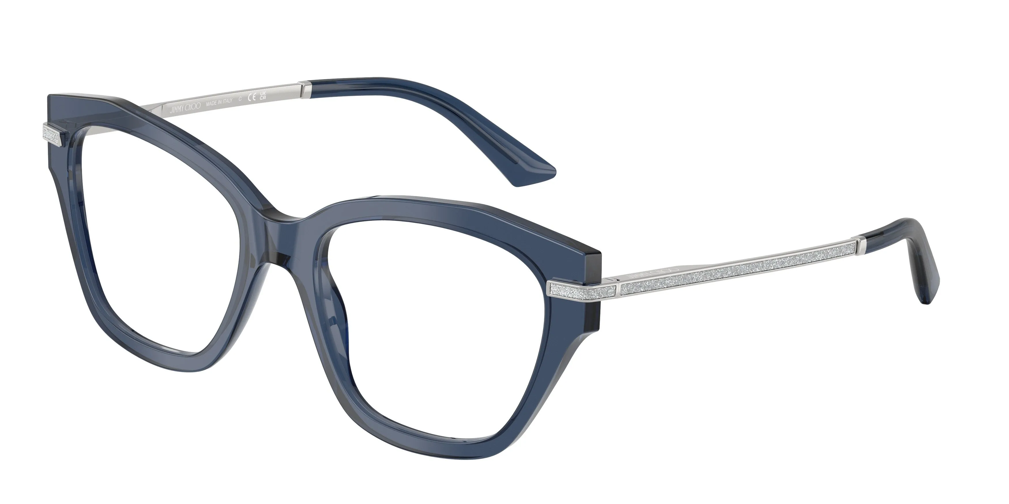 Jimmy Choo JC3043J 5035 Montature da vista Acetato Blu Cat Eye Normale - immagine 1